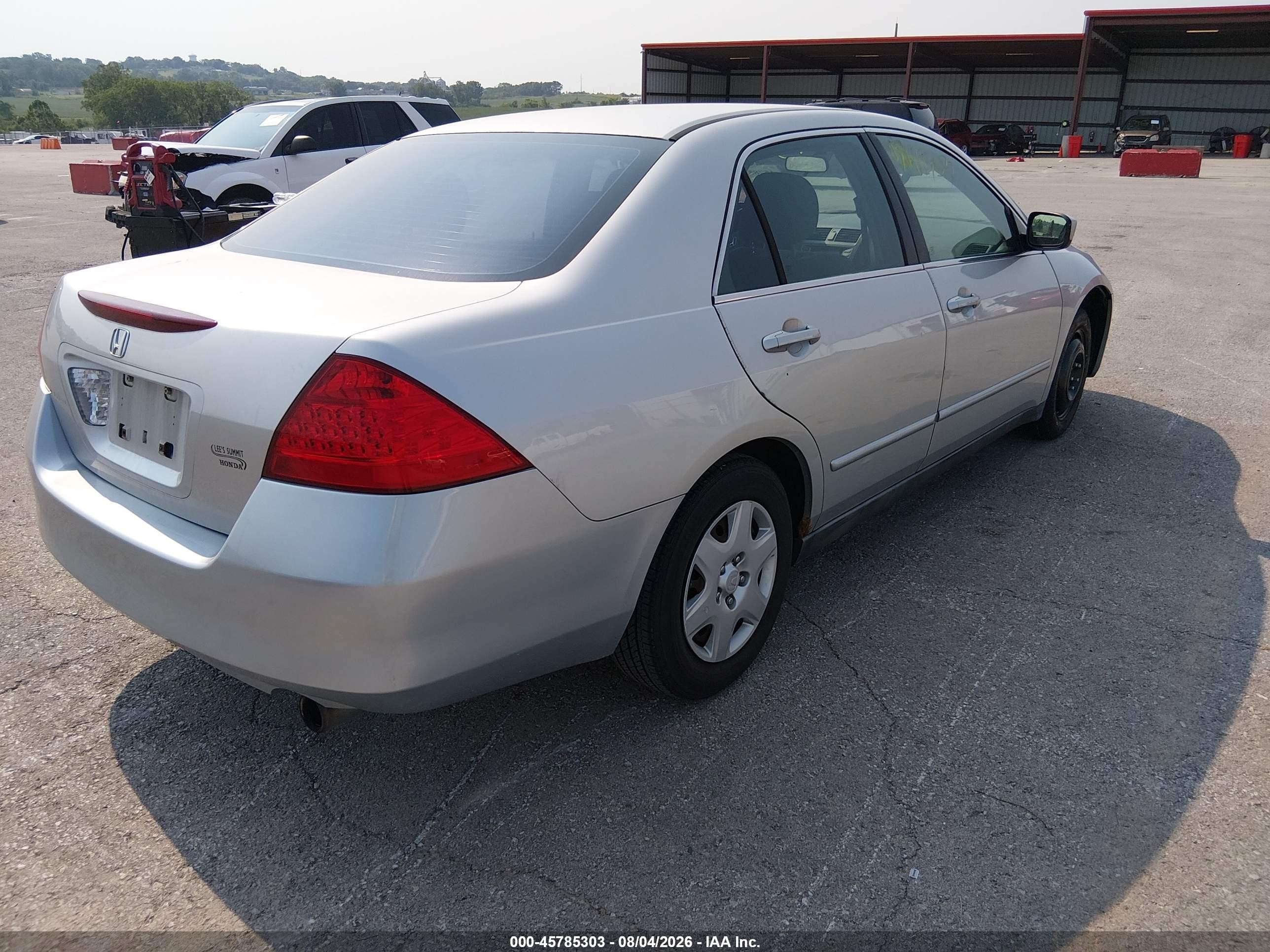 2007 Honda Accord 2.4 Lx Silver vin: 3HGCM56407G708118