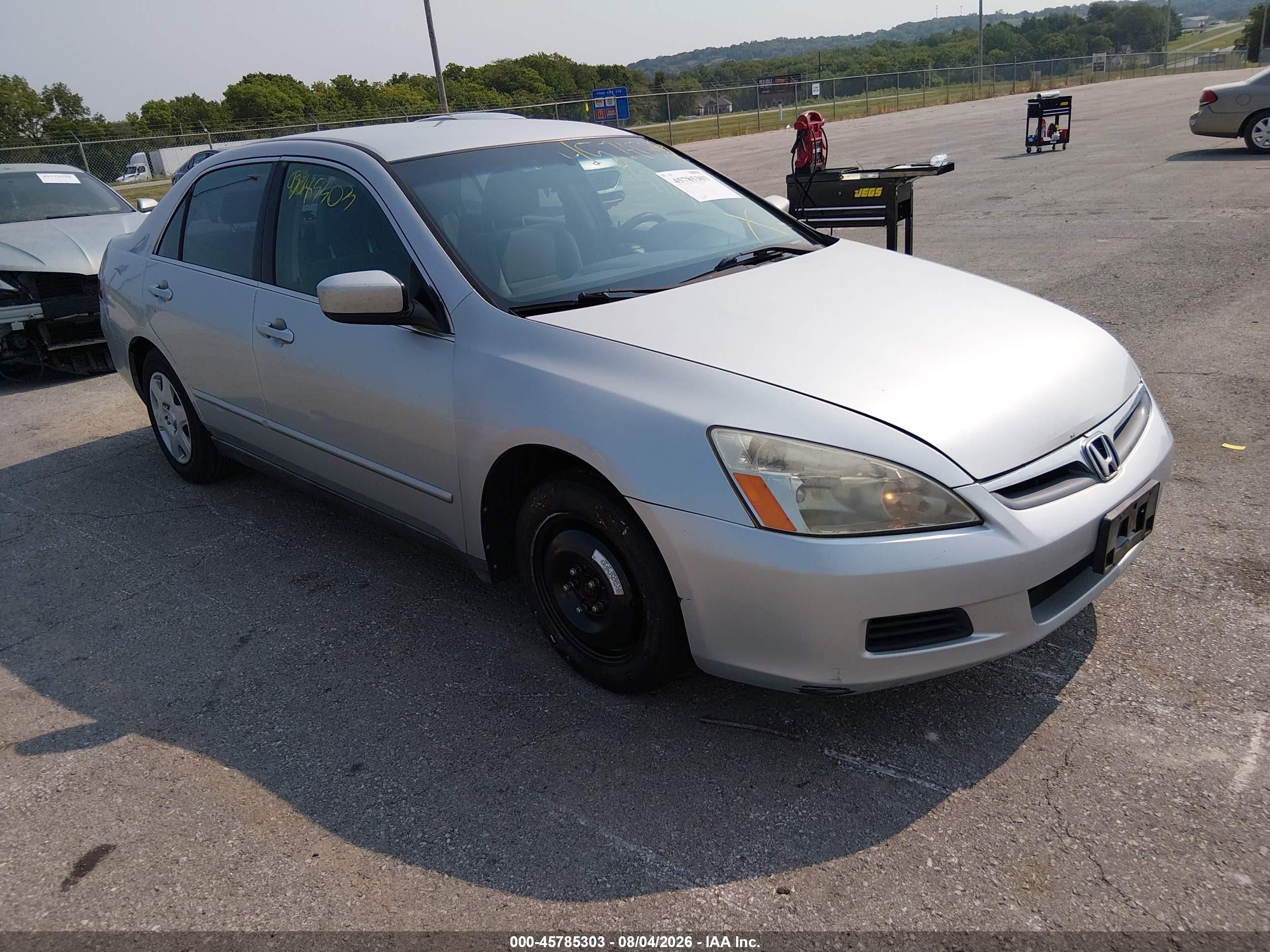 2007 Honda Accord 2.4 Lx Silver vin: 3HGCM56407G708118