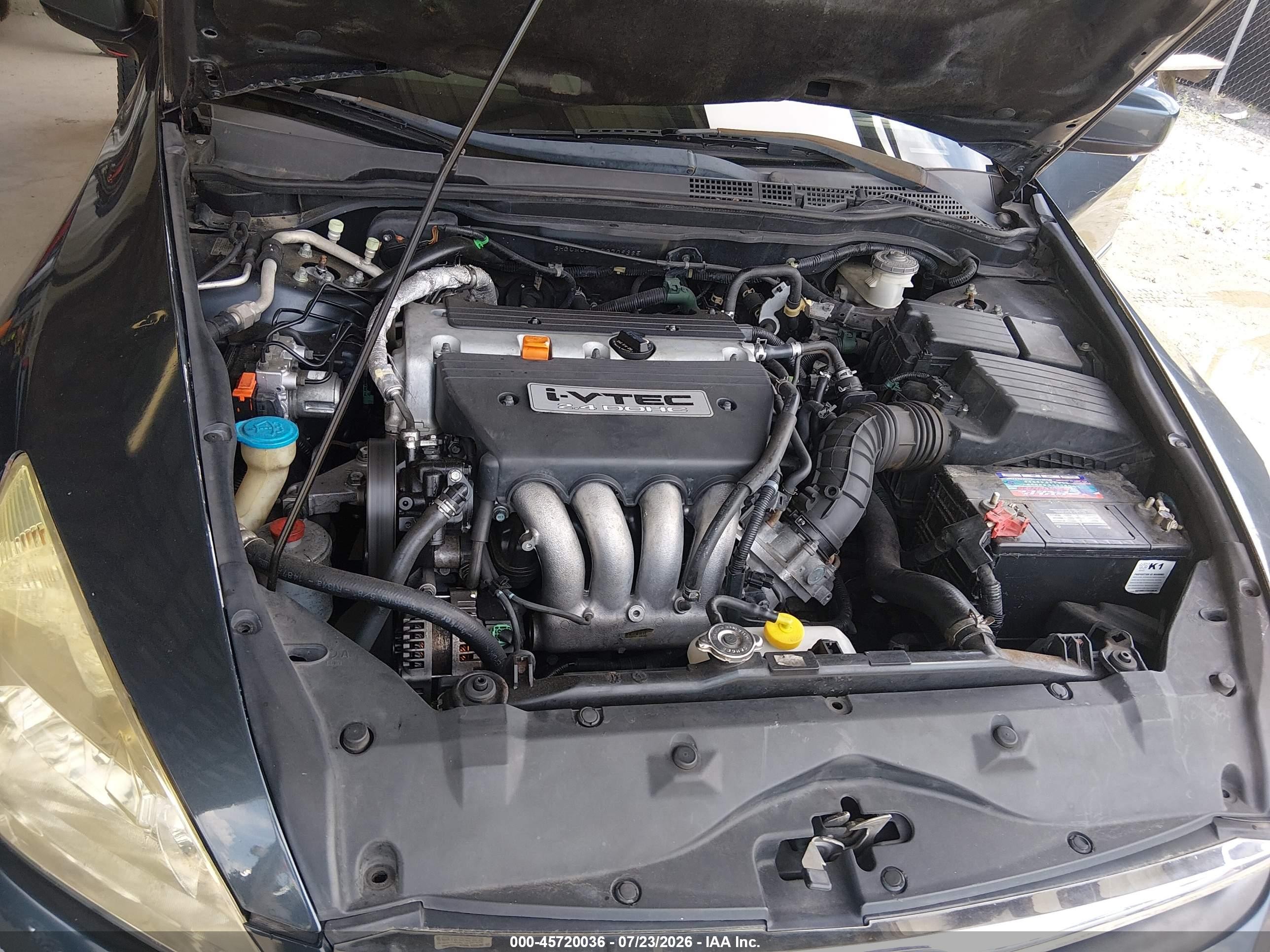 2007 Honda Accord 2.4 Lx Blue vin: 3HGCM56407G709365