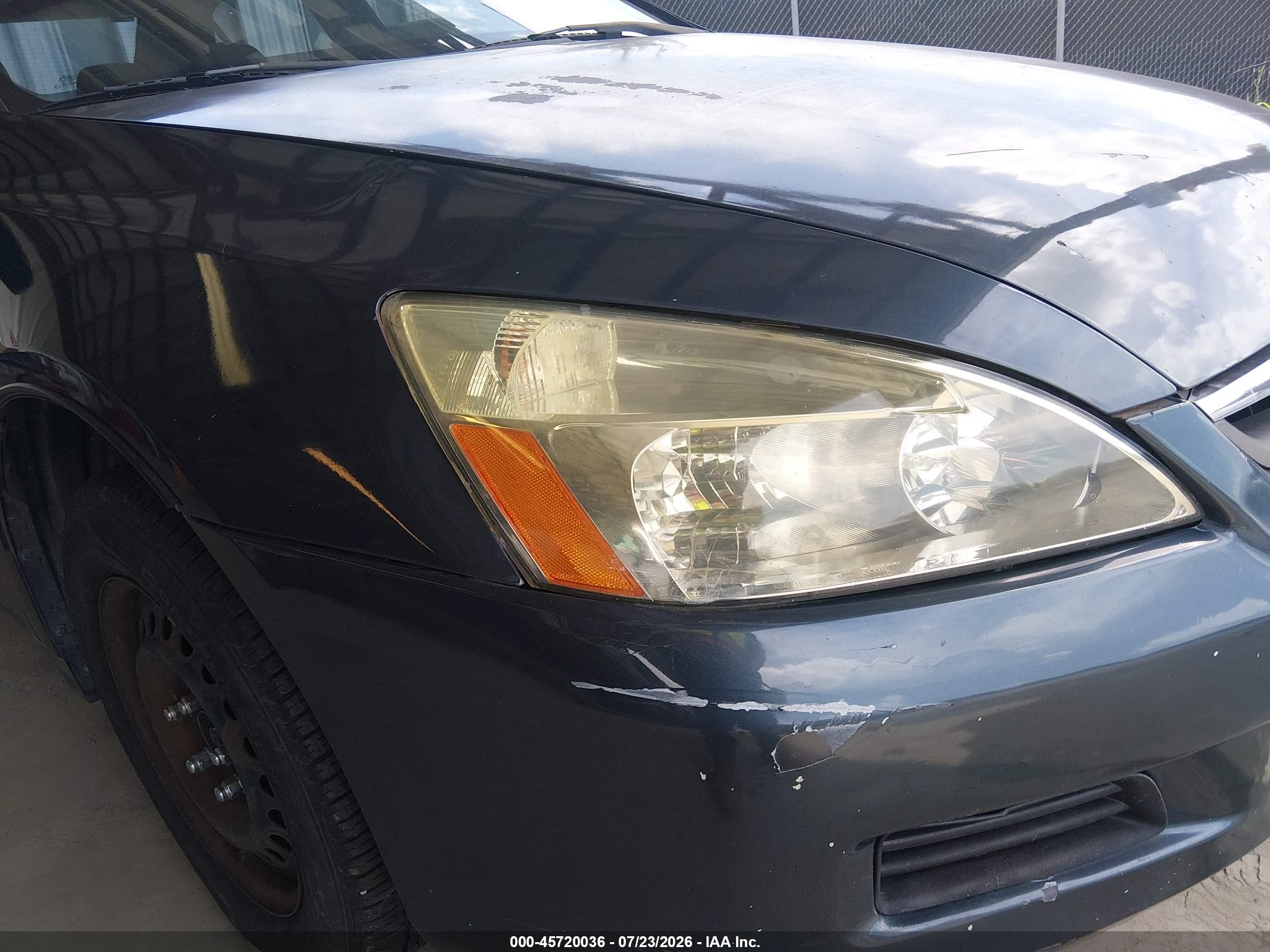 2007 Honda Accord 2.4 Lx Blue vin: 3HGCM56407G709365