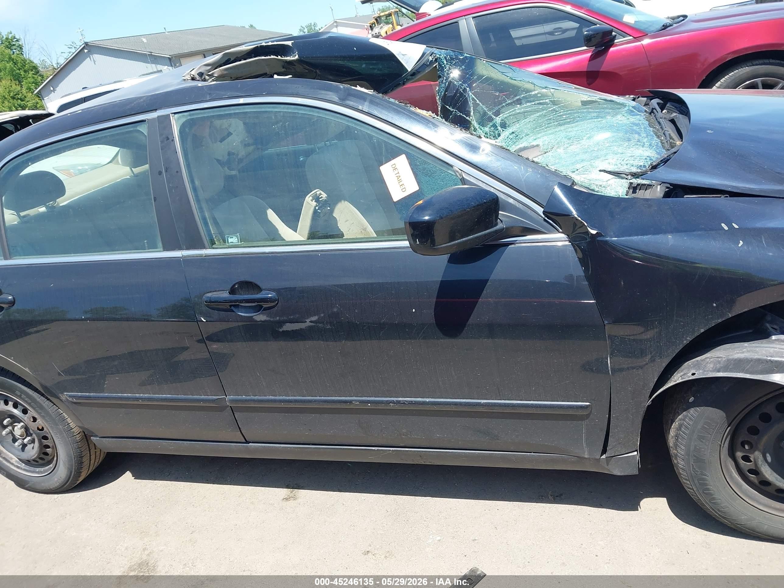 2005 Honda Accord 2.4 Lx Black vin: 3HGCM56415G703149