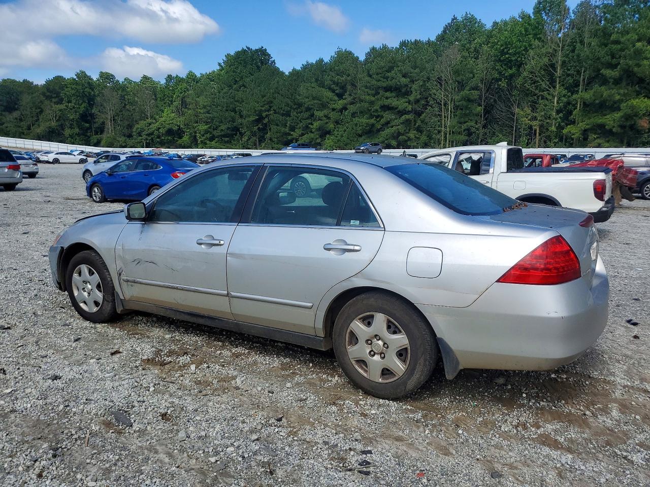 2007 Honda Accord Lx Silver vin: 3HGCM56417G709858