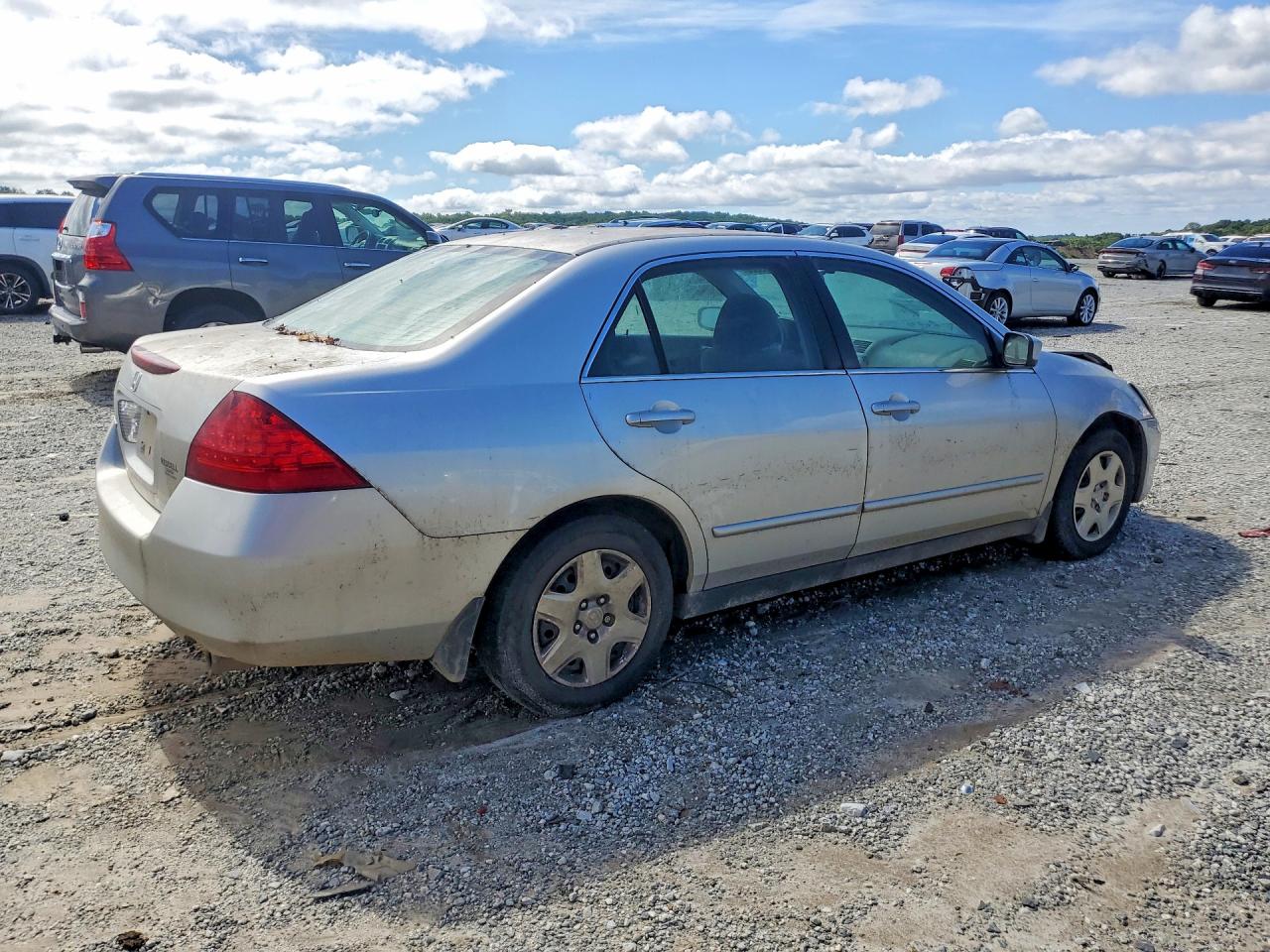 2007 Honda Accord Lx Silver vin: 3HGCM56417G709858