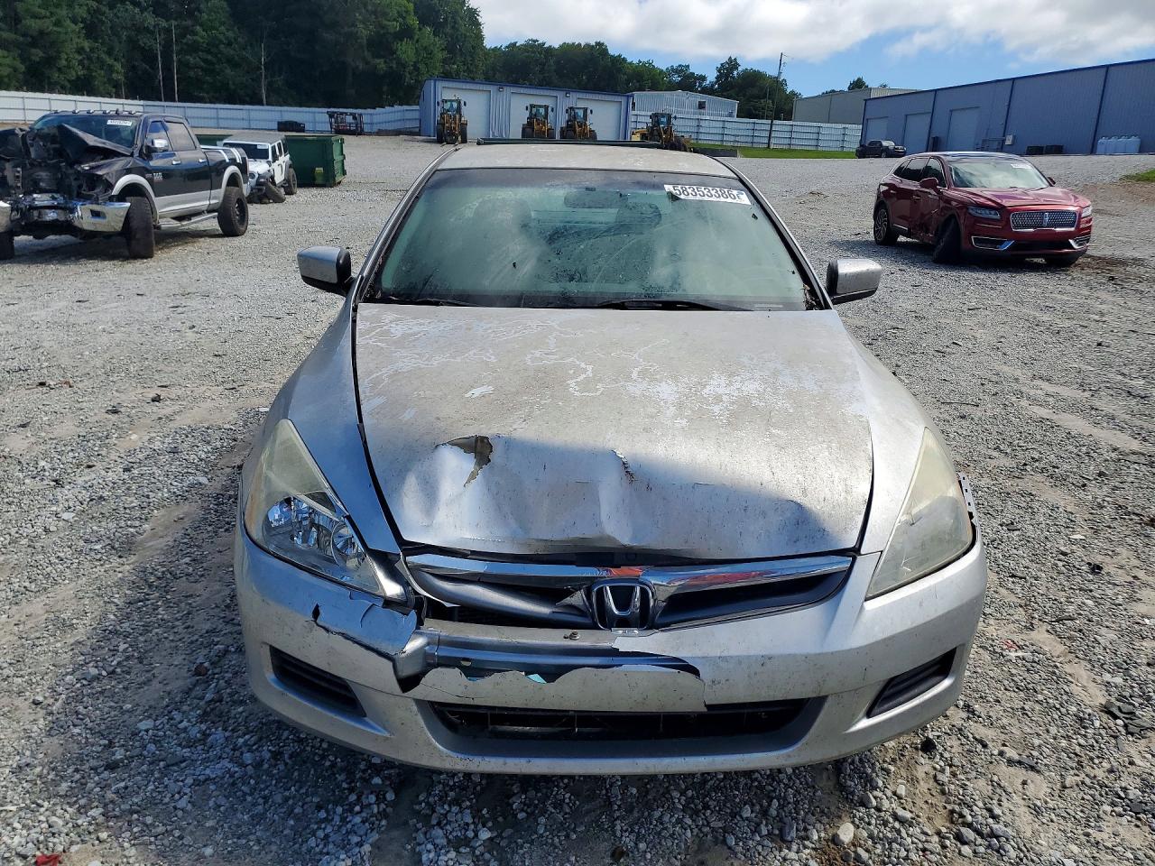 2007 Honda Accord Lx Silver vin: 3HGCM56417G709858
