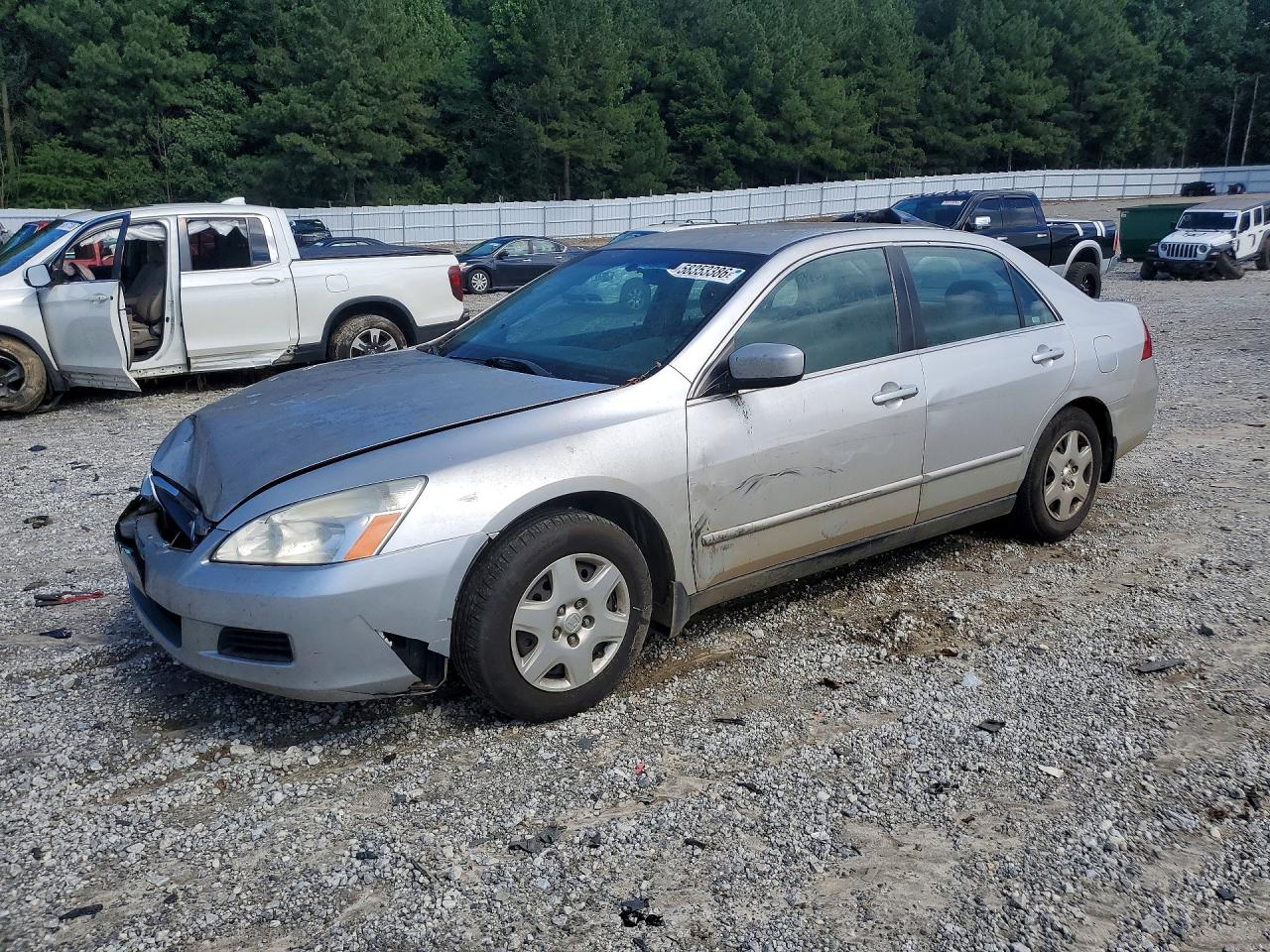 2007 Honda Accord Lx Silver vin: 3HGCM56417G709858