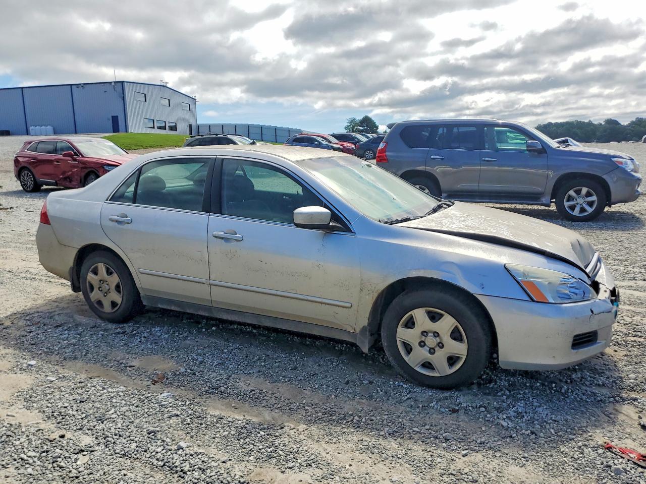 2007 Honda Accord Lx Silver vin: 3HGCM56417G709858