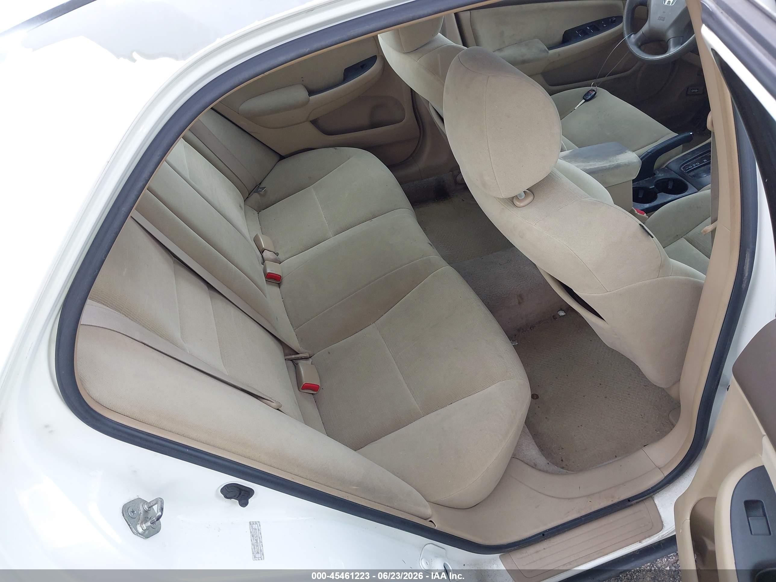 2007 Honda Accord 2.4 Lx Белый vin: 3HGCM56417G710167