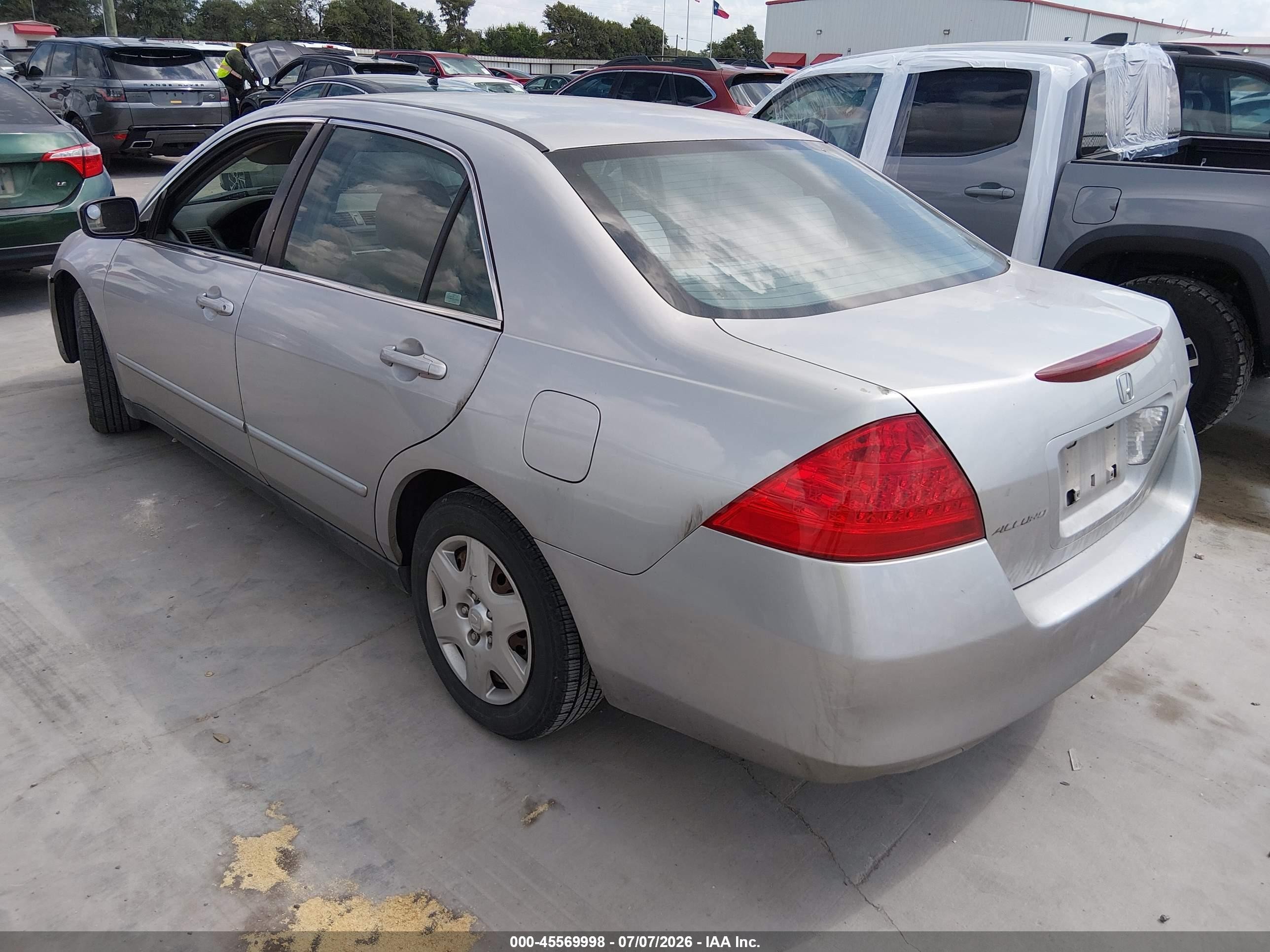 2007 Honda Accord 2.4 Lx Серебряный vin: 3HGCM56417G710735