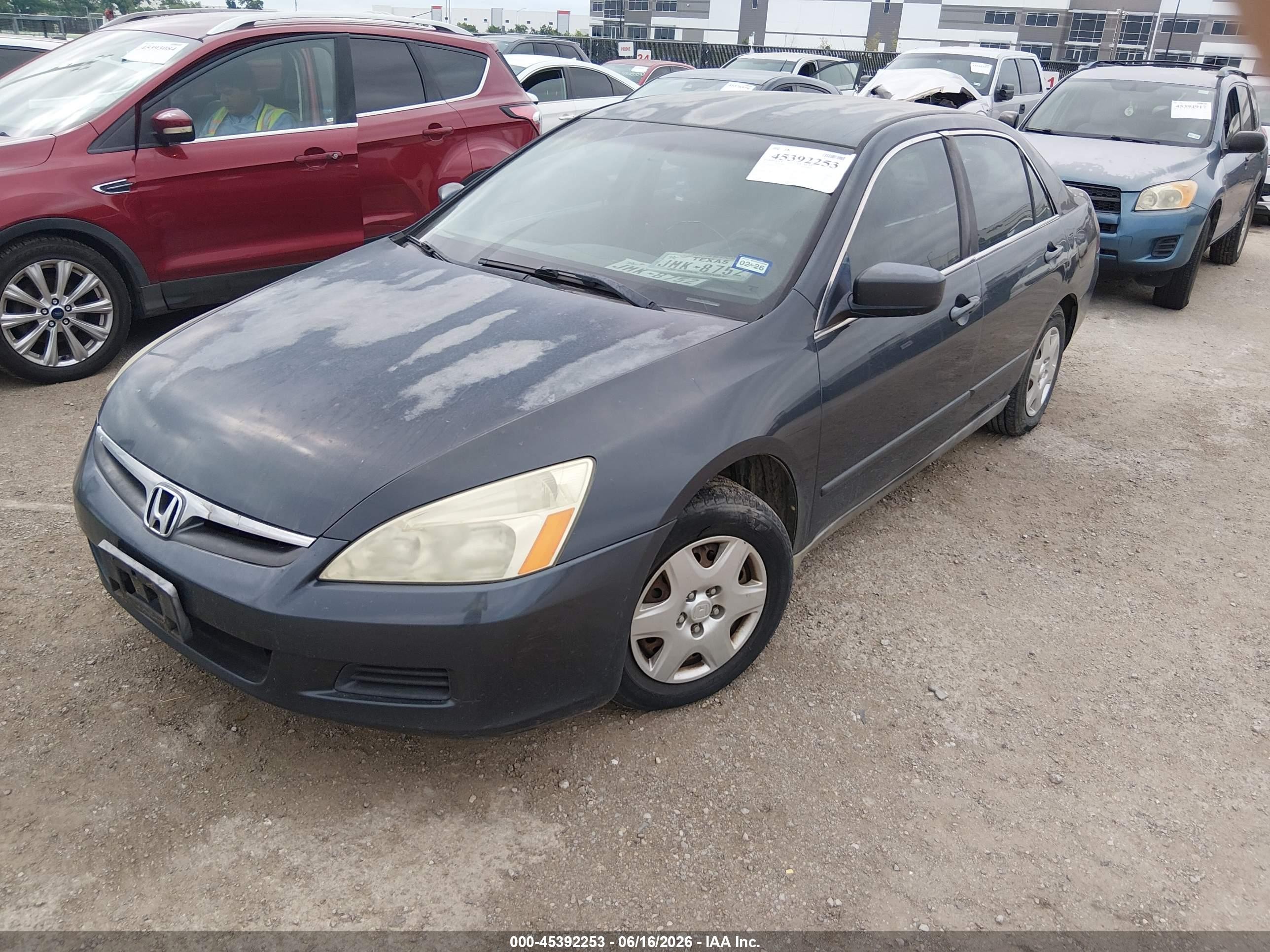 2007 Honda Accord 2.4 Lx Dark Blue vin: 3HGCM56417G711772