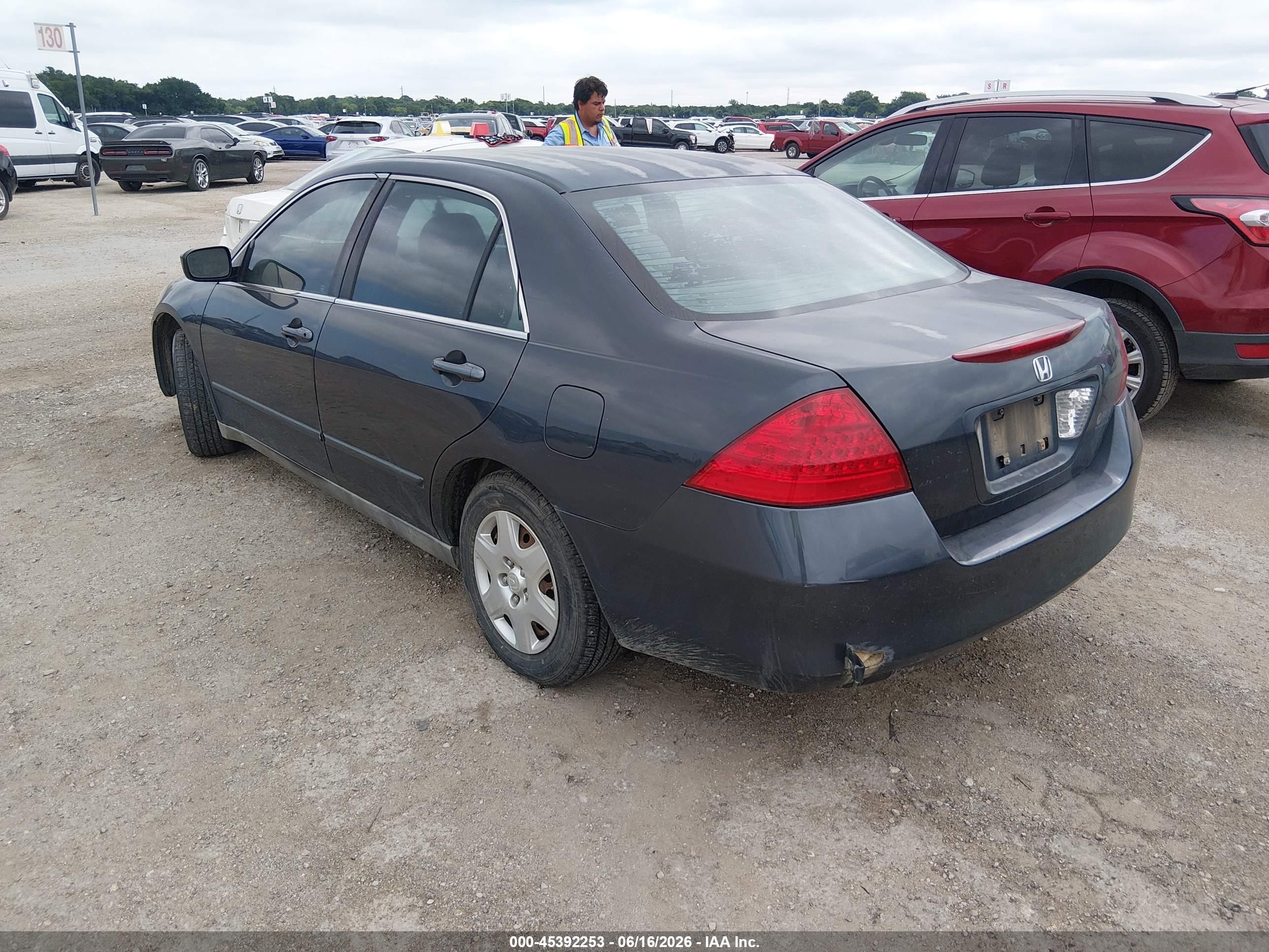 2007 Honda Accord 2.4 Lx Dark Blue vin: 3HGCM56417G711772