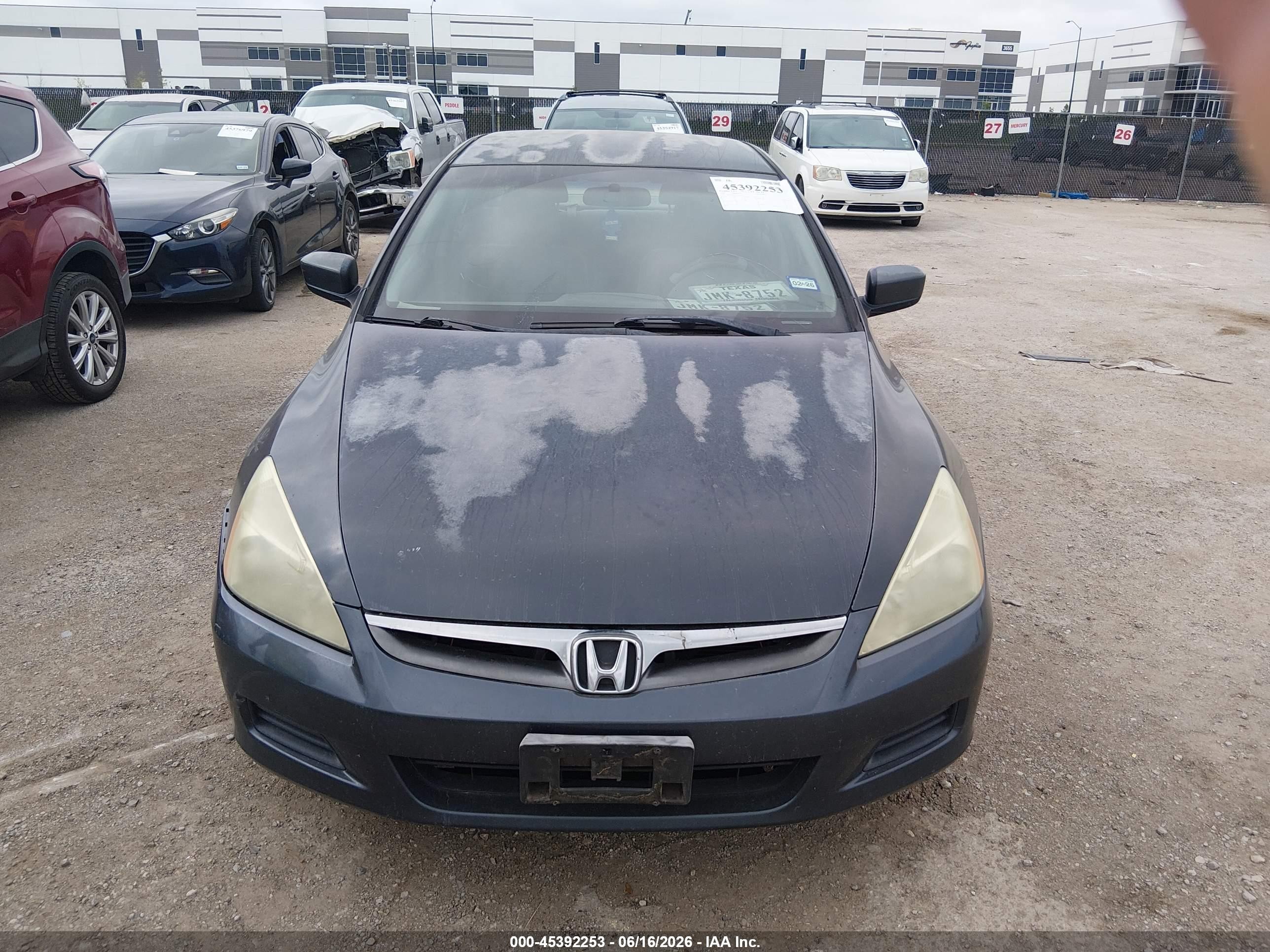 2007 Honda Accord 2.4 Lx Dark Blue vin: 3HGCM56417G711772