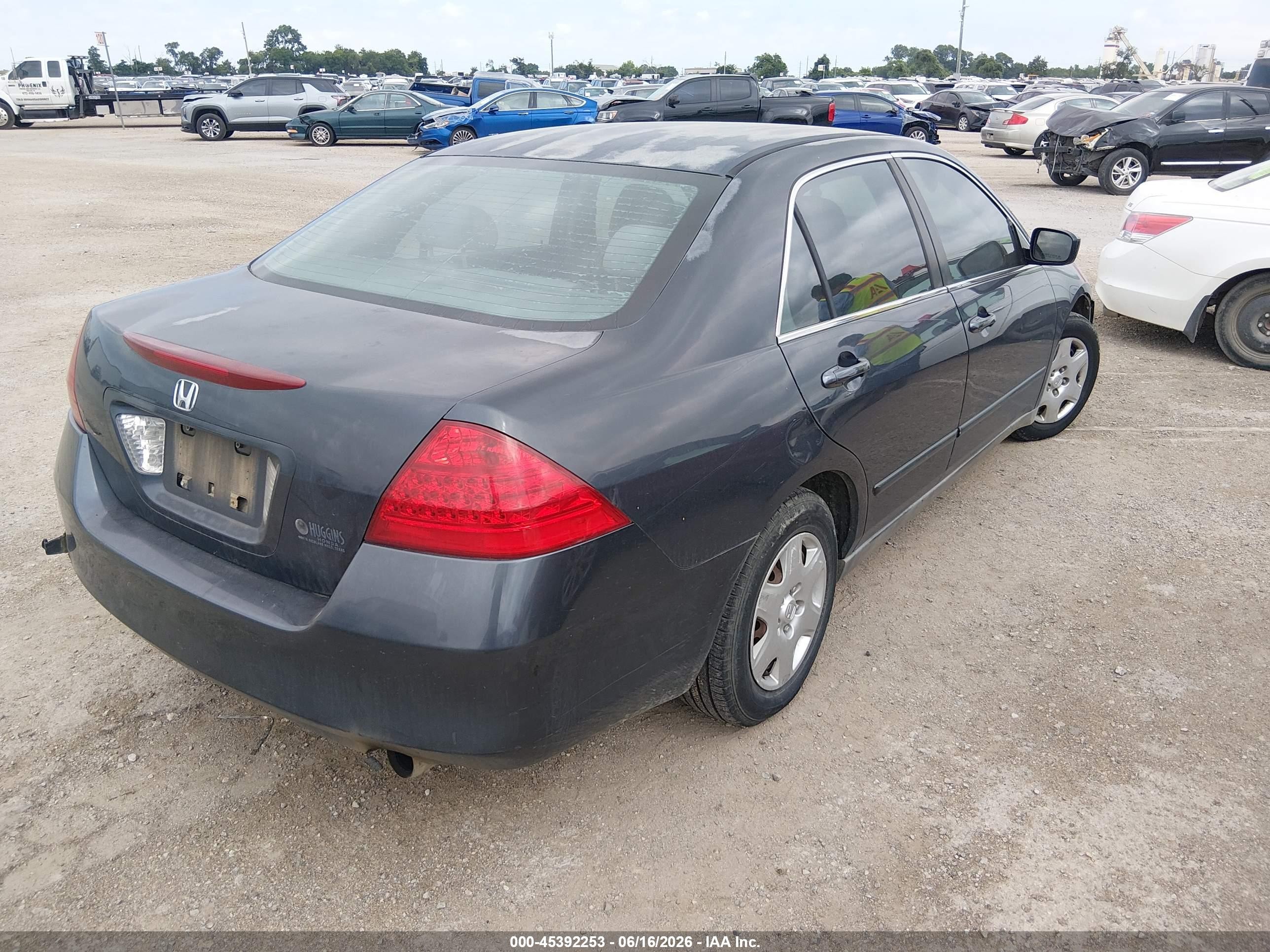 2007 Honda Accord 2.4 Lx Dark Blue vin: 3HGCM56417G711772