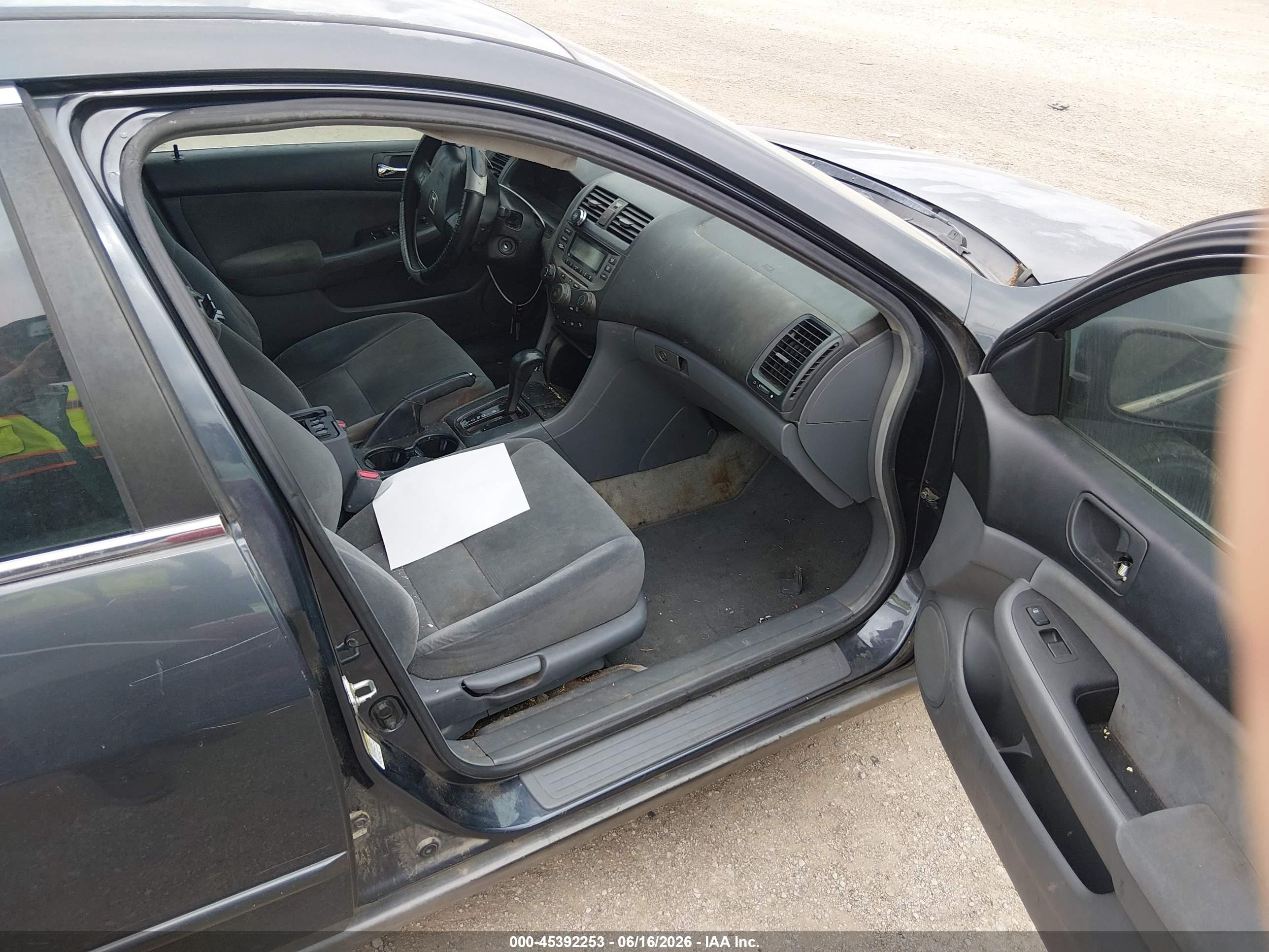 2007 Honda Accord 2.4 Lx Dark Blue vin: 3HGCM56417G711772