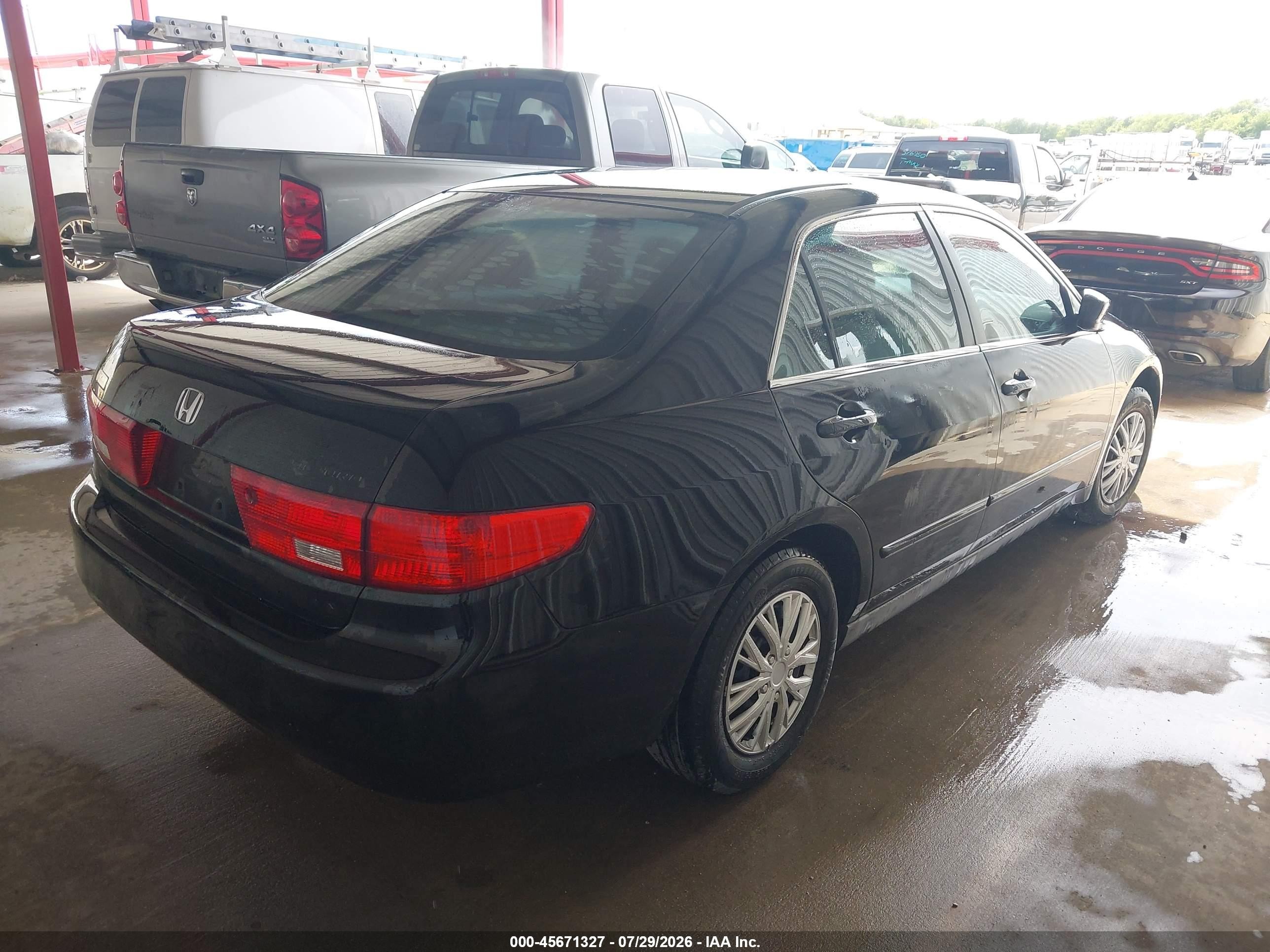 2005 Honda Accord 2.4 Lx Black vin: 3HGCM56425G705704