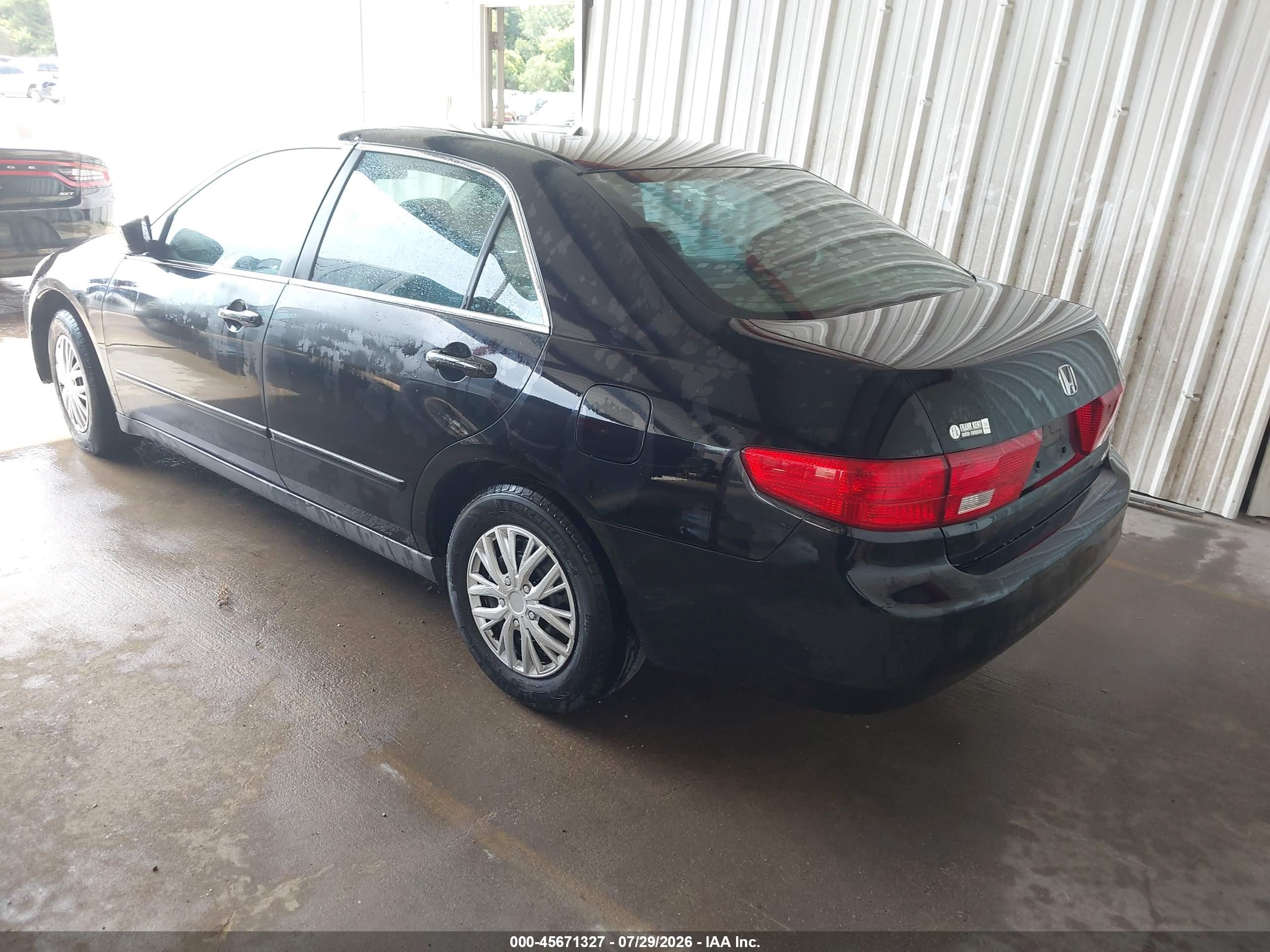 2005 Honda Accord 2.4 Lx Black vin: 3HGCM56425G705704