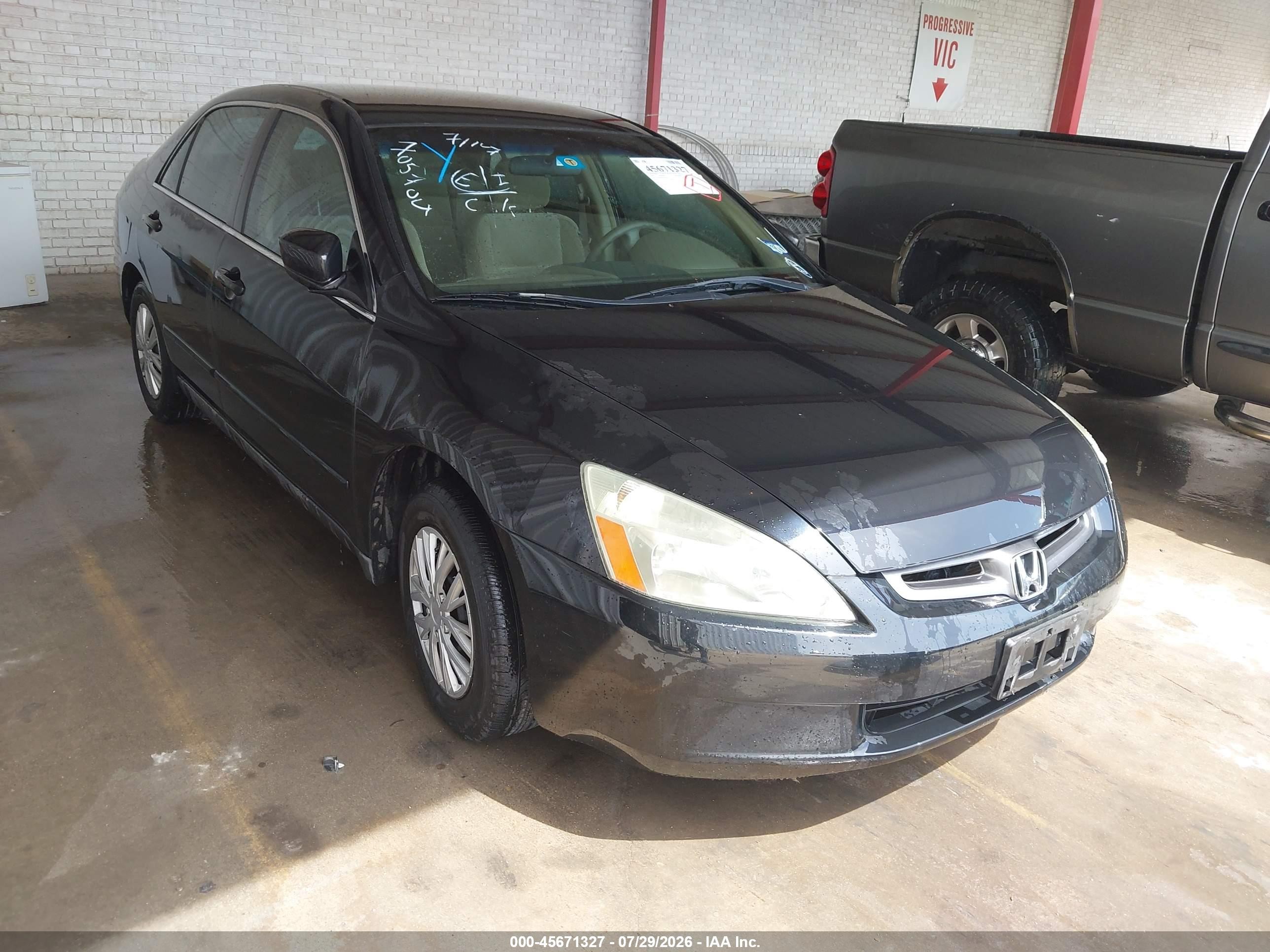 2005 Honda Accord 2.4 Lx Black vin: 3HGCM56425G705704