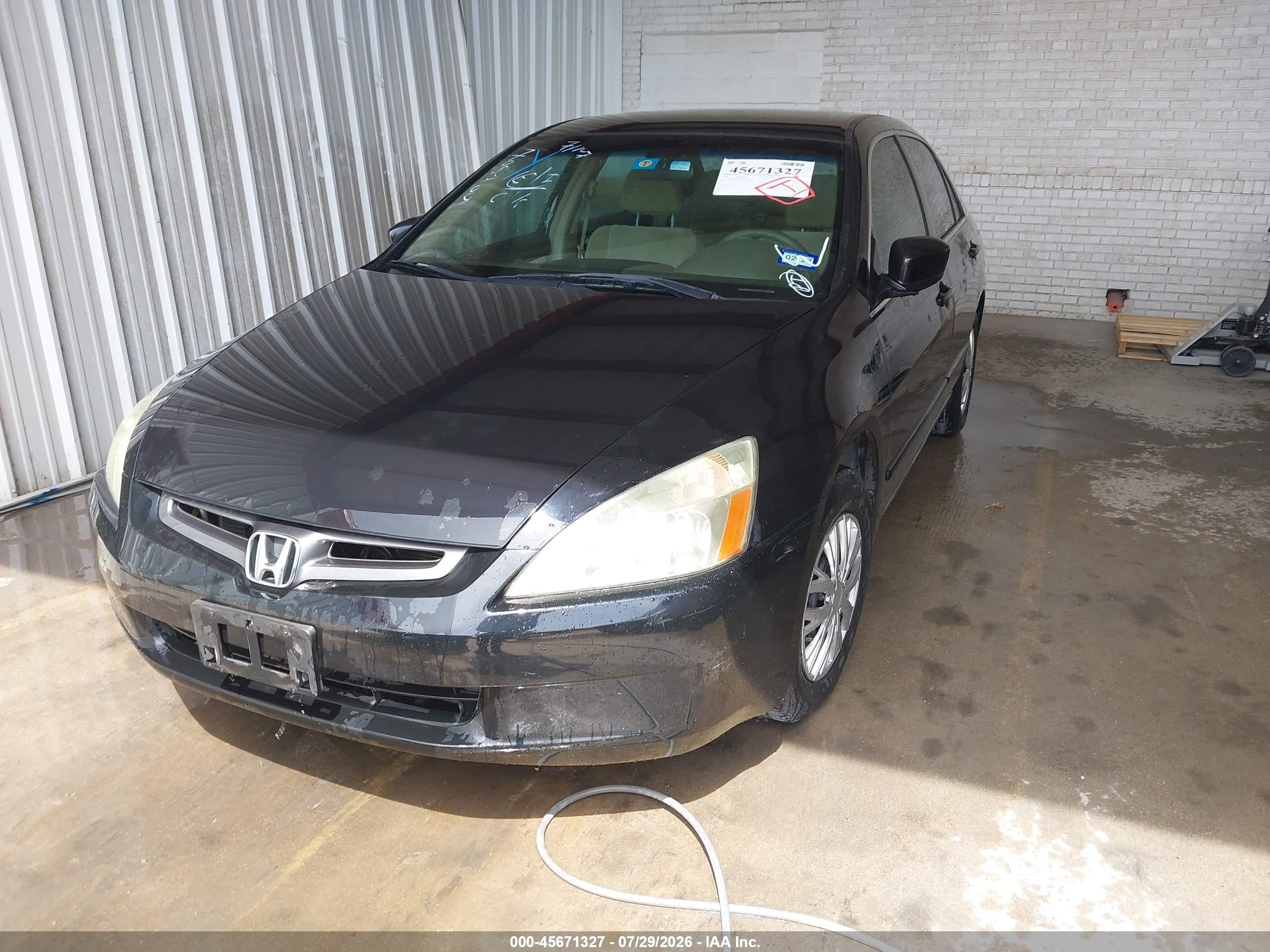 2005 Honda Accord 2.4 Lx Black vin: 3HGCM56425G705704