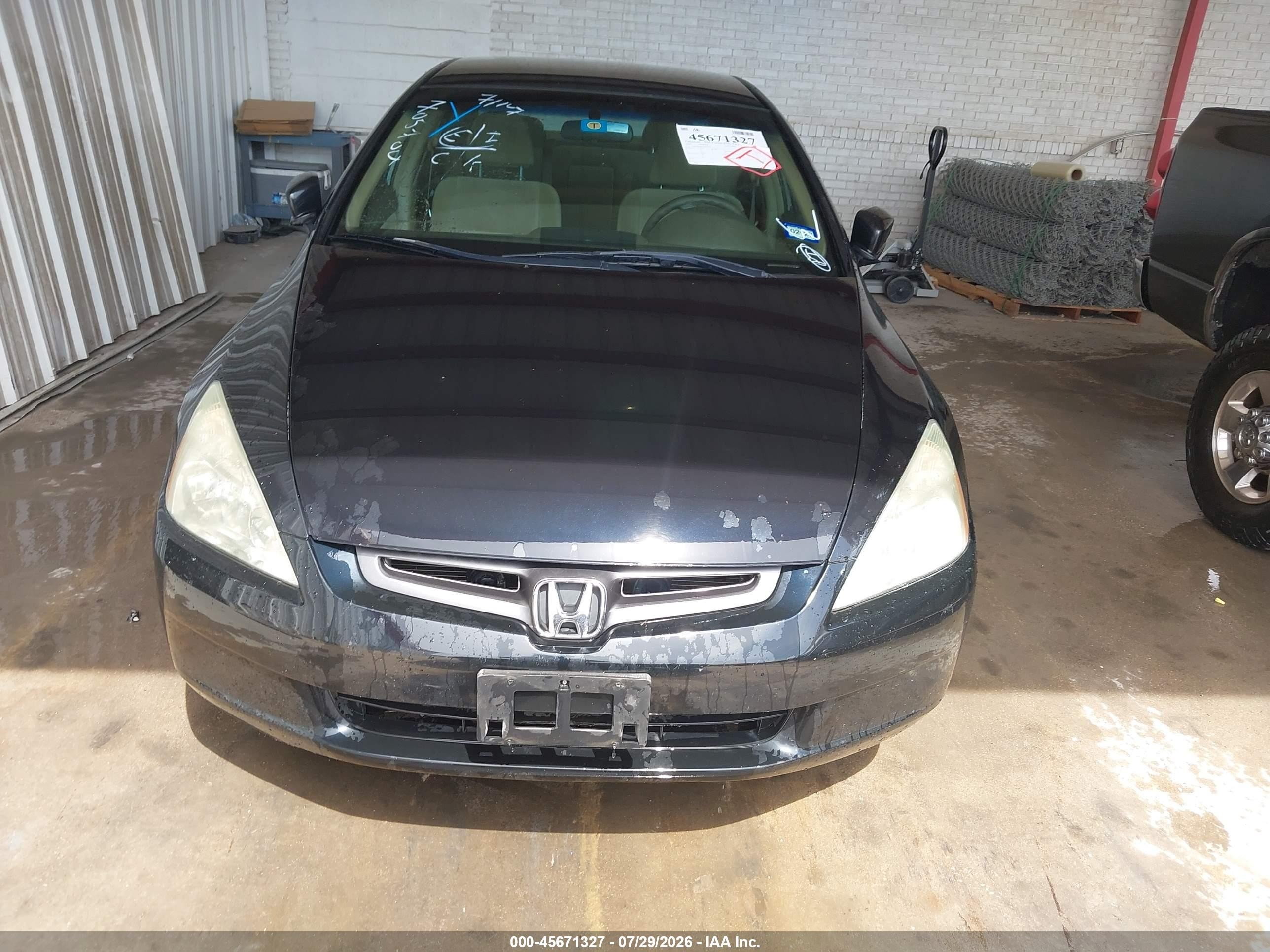 2005 Honda Accord 2.4 Lx Black vin: 3HGCM56425G705704