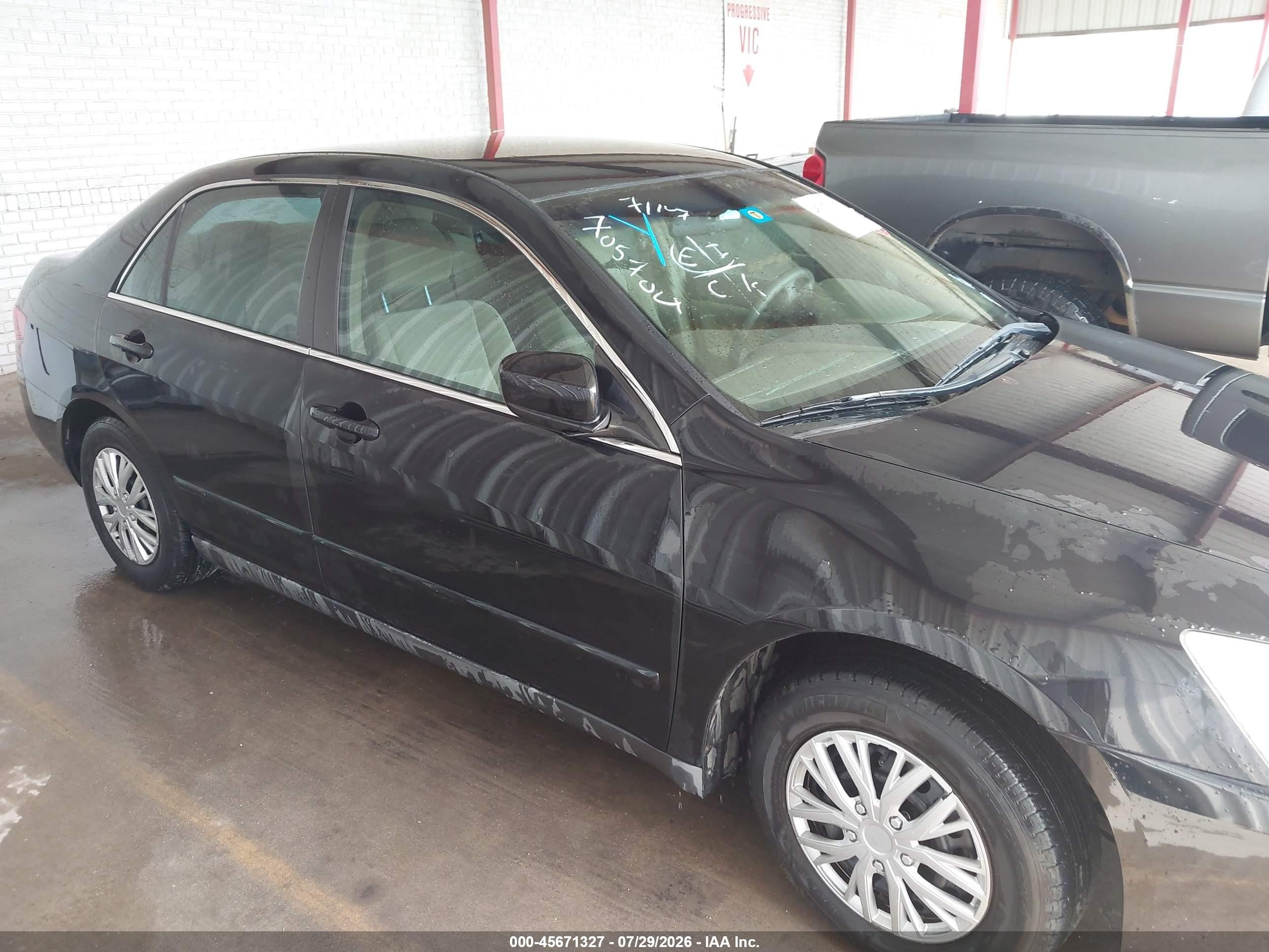 2005 Honda Accord 2.4 Lx Black vin: 3HGCM56425G705704