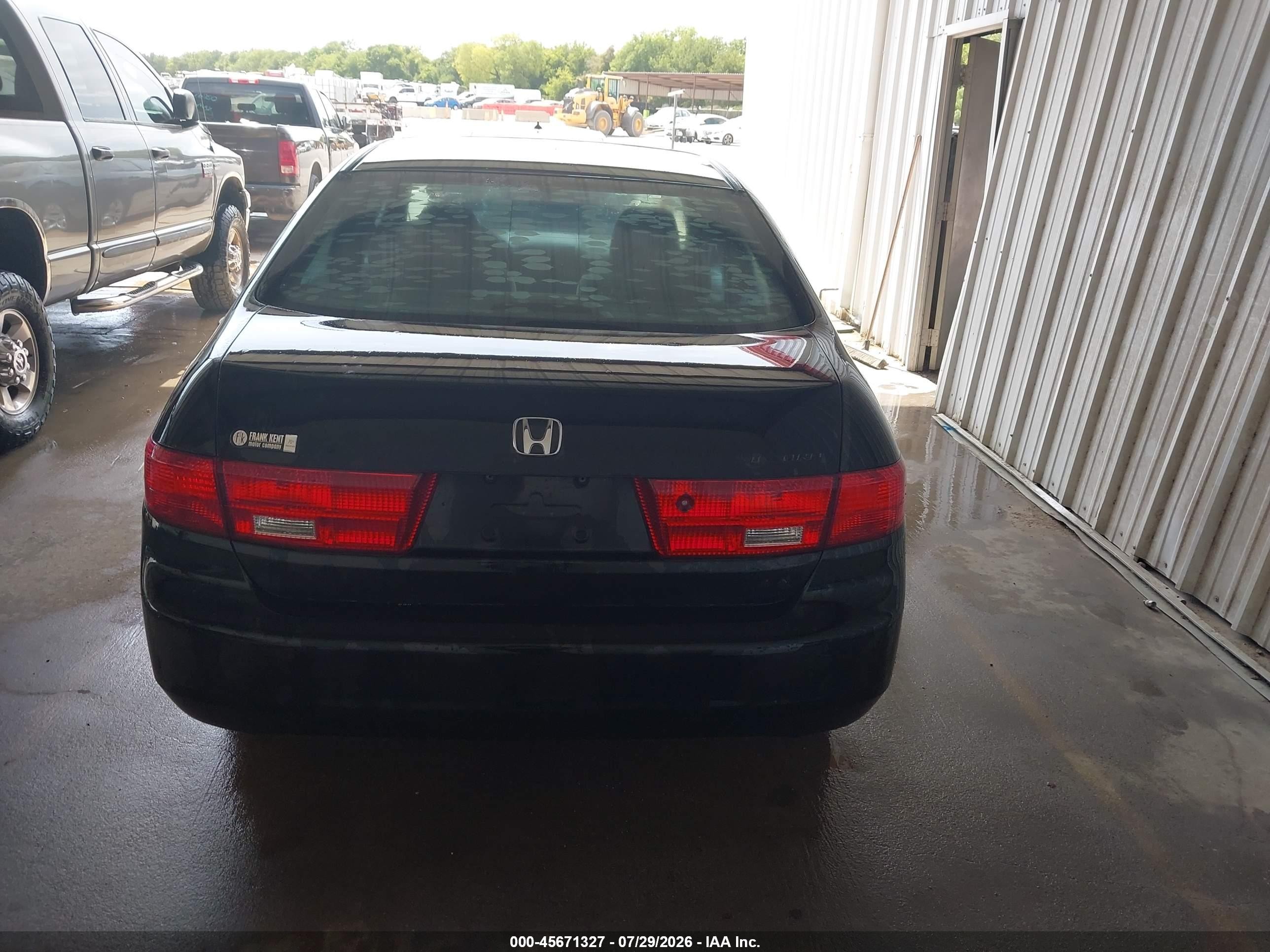 2005 Honda Accord 2.4 Lx Black vin: 3HGCM56425G705704