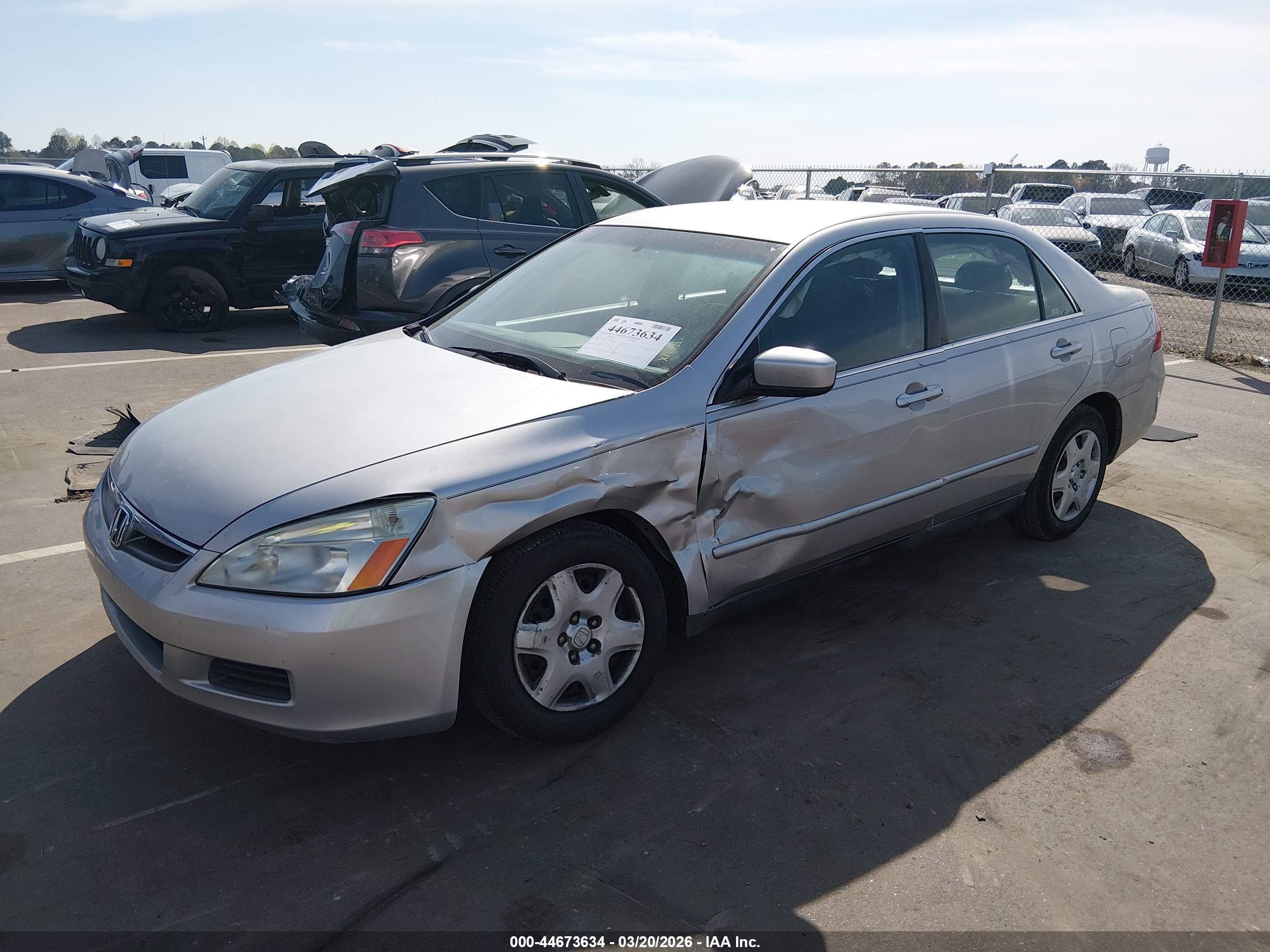 2007 Honda Accord 2.4 Lx Silver vin: 3HGCM56427G701476