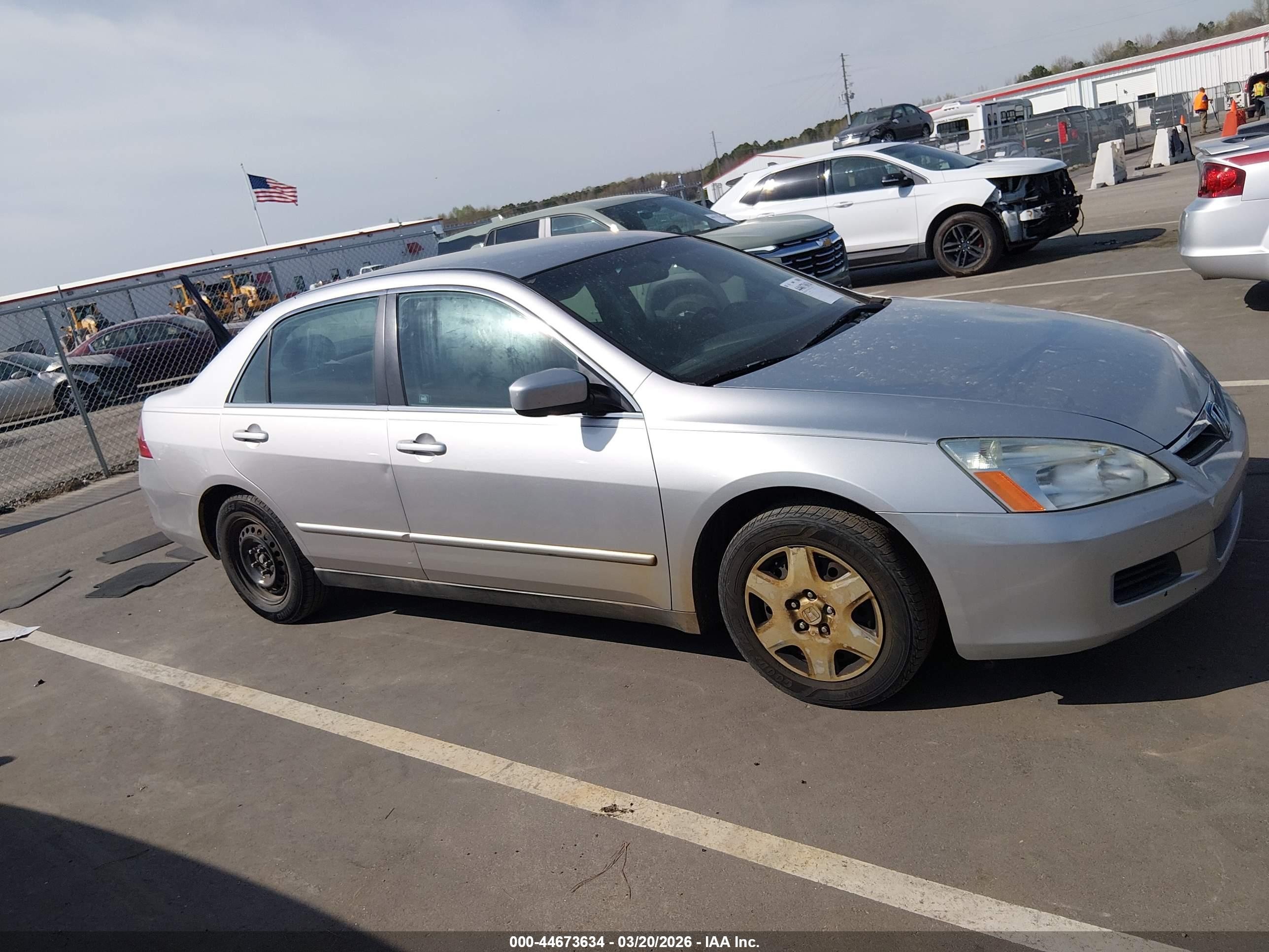 2007 Honda Accord 2.4 Lx Silver vin: 3HGCM56427G701476