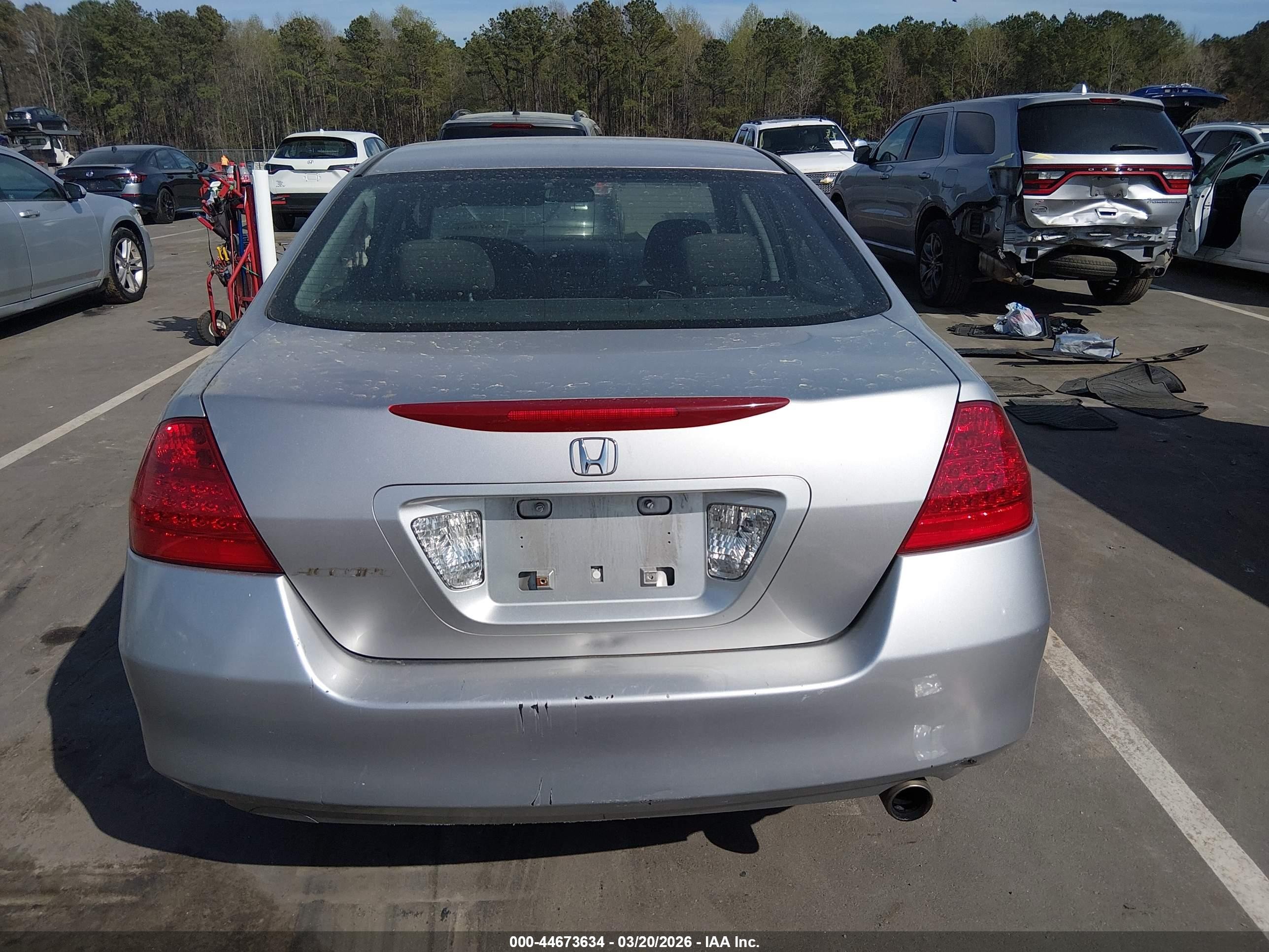 2007 Honda Accord 2.4 Lx Silver vin: 3HGCM56427G701476