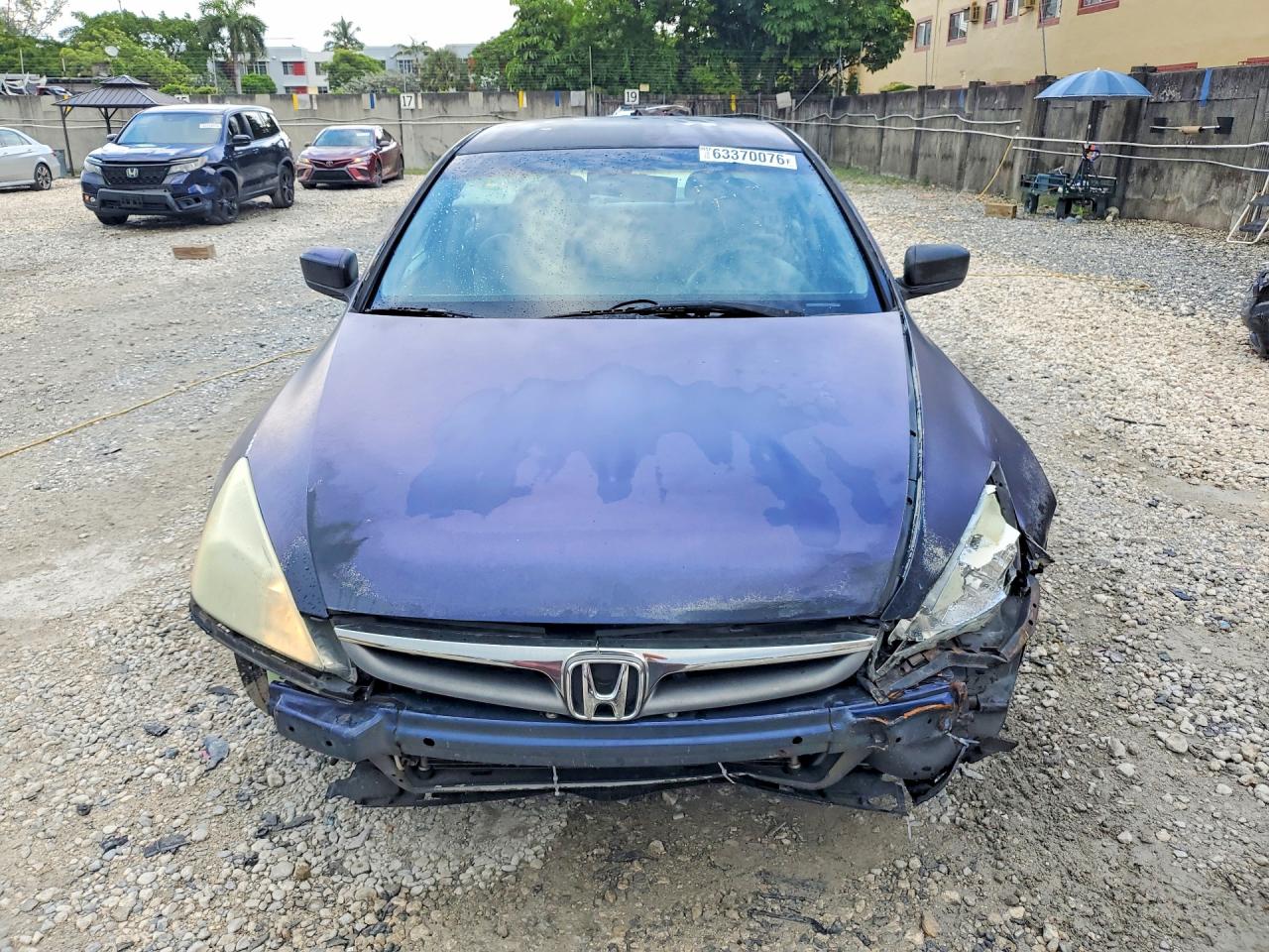 2007 Honda Accord Lx Blue vin: 3HGCM56427G703406