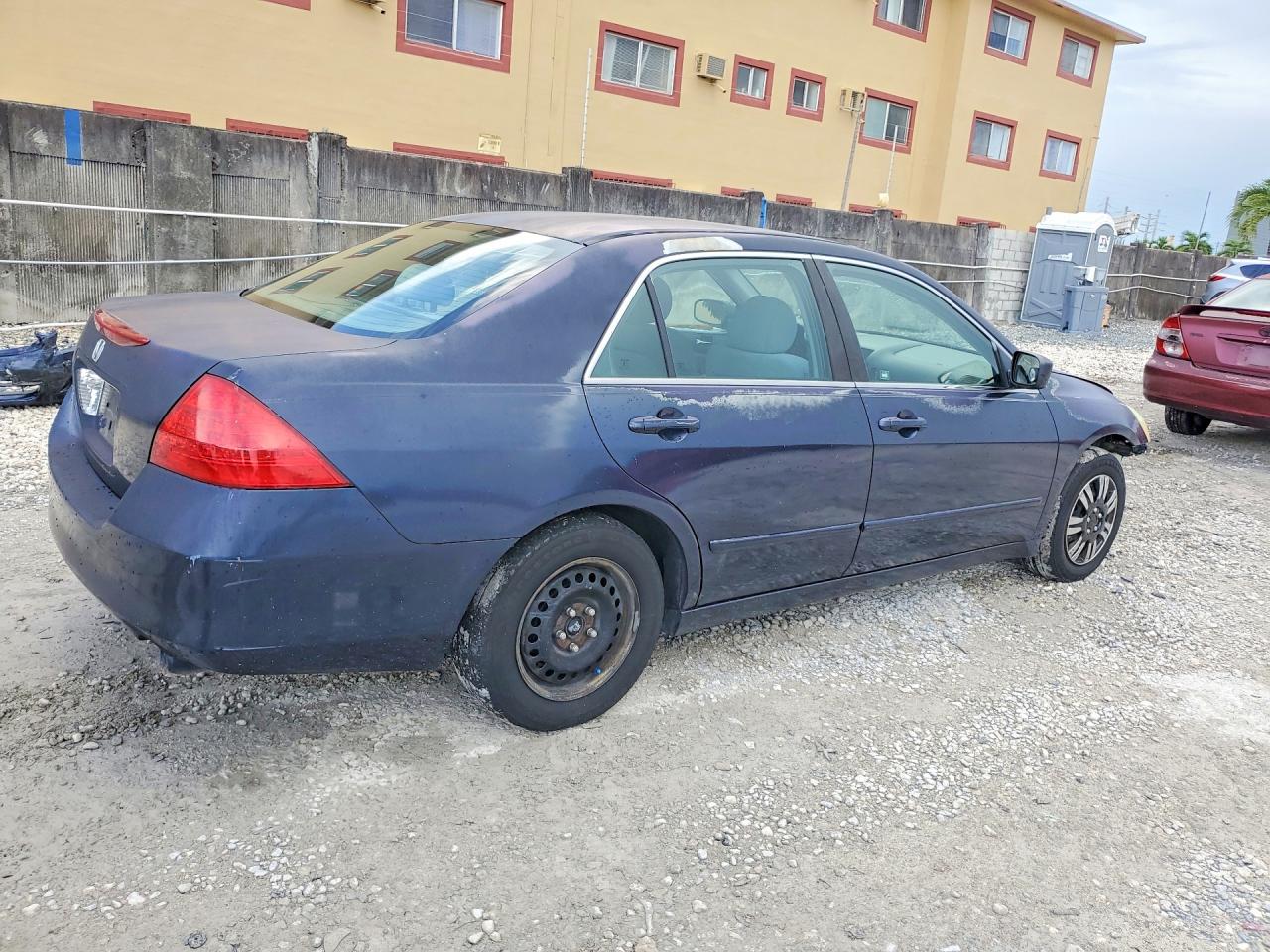 2007 Honda Accord Lx Blue vin: 3HGCM56427G703406