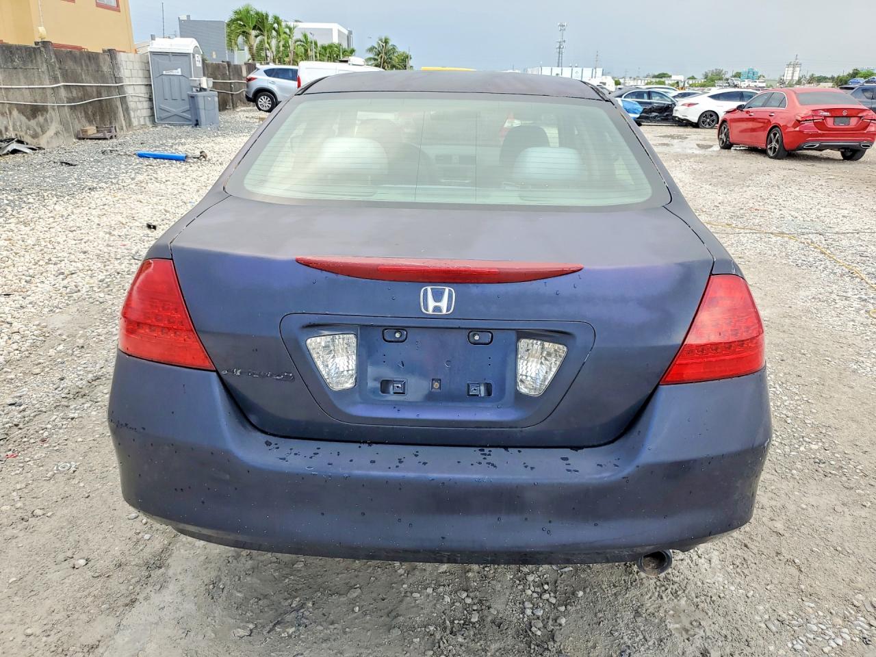 2007 Honda Accord Lx Blue vin: 3HGCM56427G703406