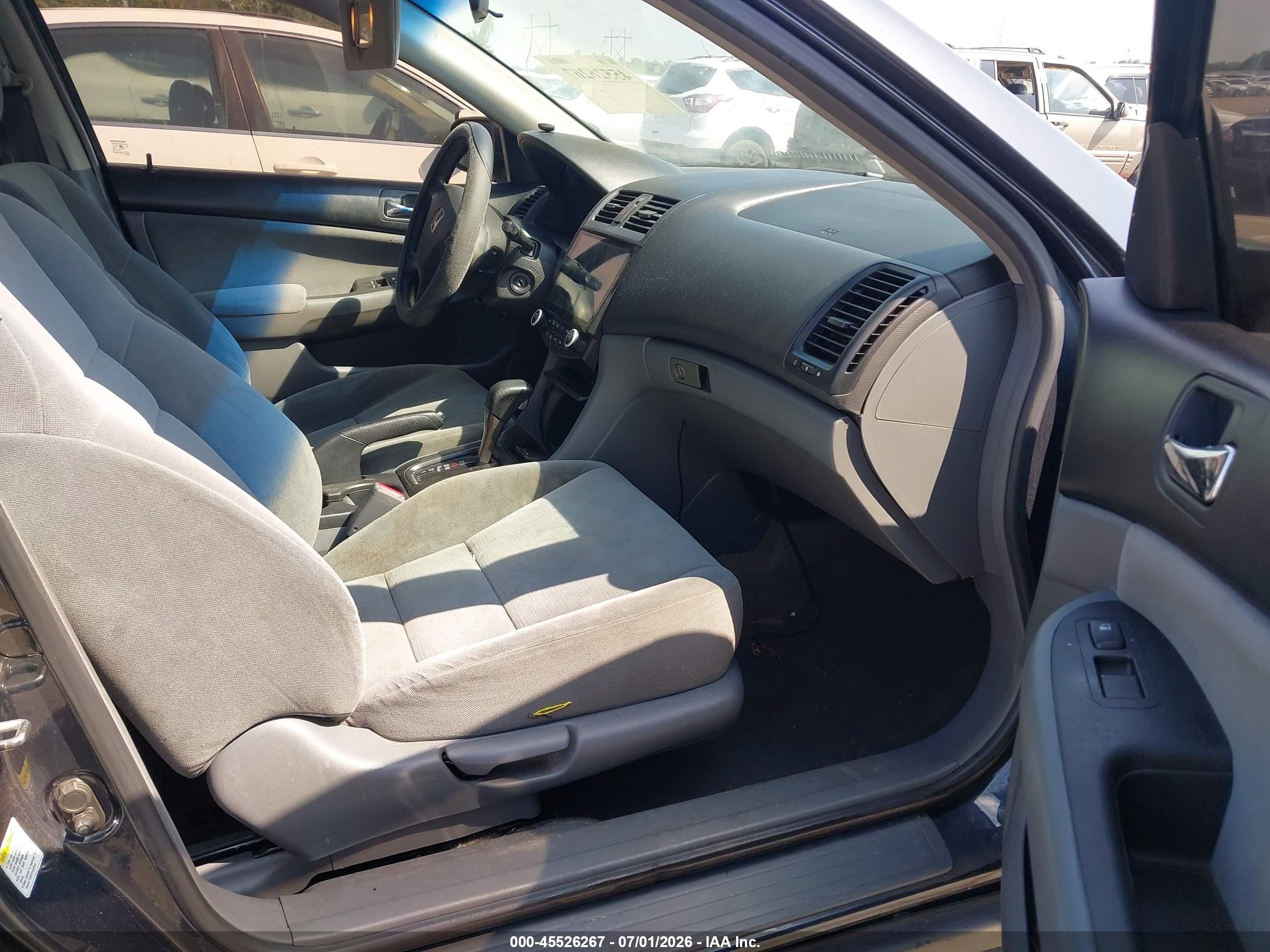 2007 Honda Accord 2.4 Lx Gray vin: 3HGCM56427G706967