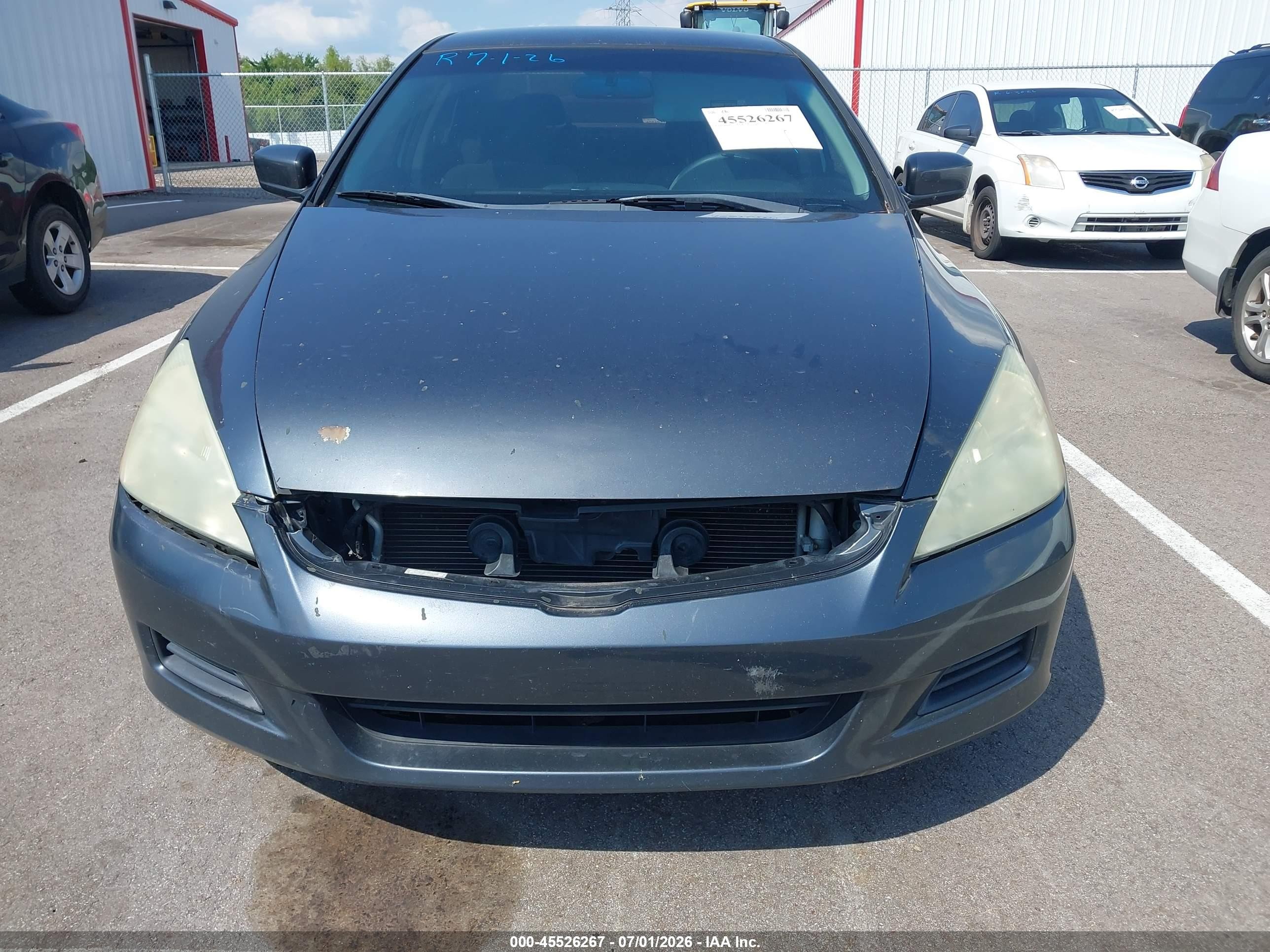 2007 Honda Accord 2.4 Lx Gray vin: 3HGCM56427G706967