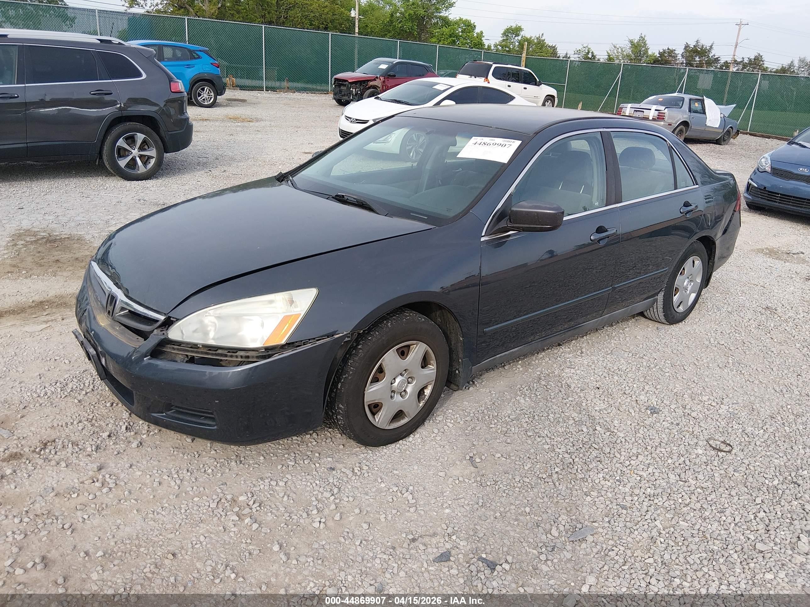 2007 Honda Accord 2.4 Lx Light Blue vin: 3HGCM56427G709920
