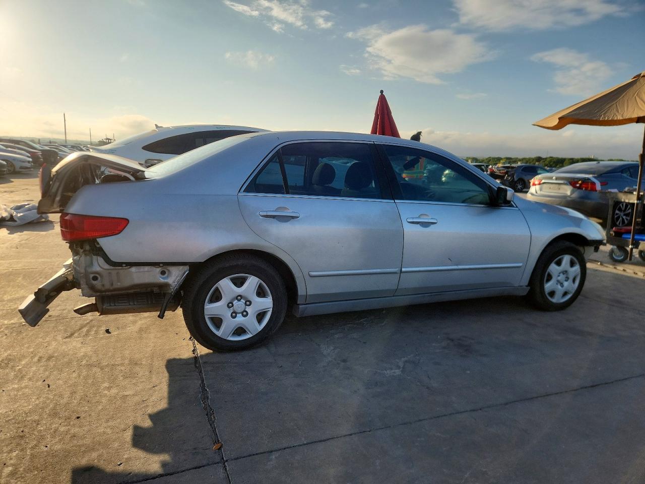 2005 Honda Accord Lx Silver vin: 3HGCM56435G706442