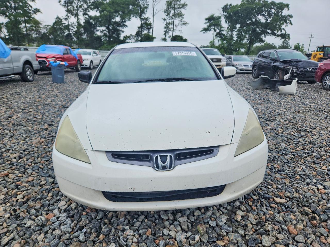 2005 Honda Accord Lx White vin: 3HGCM56435G709874