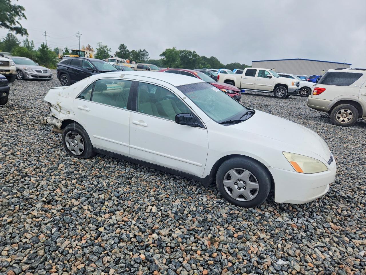 2005 Honda Accord Lx White vin: 3HGCM56435G709874