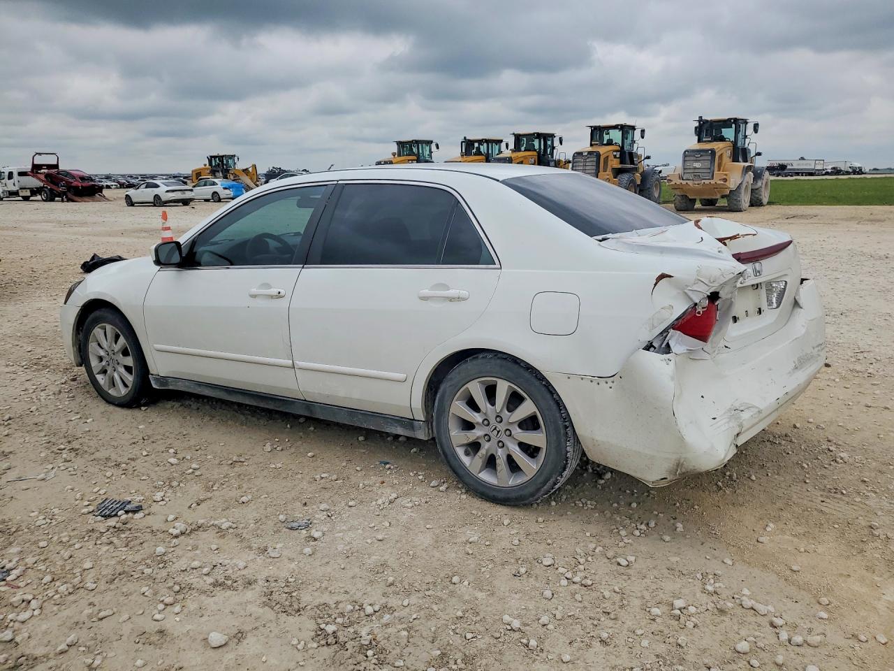 2006 Honda Accord Lx White vin: 3HGCM56436G707768