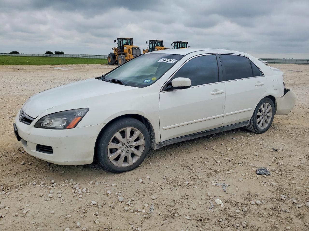 2006 Honda Accord Lx White vin: 3HGCM56436G707768
