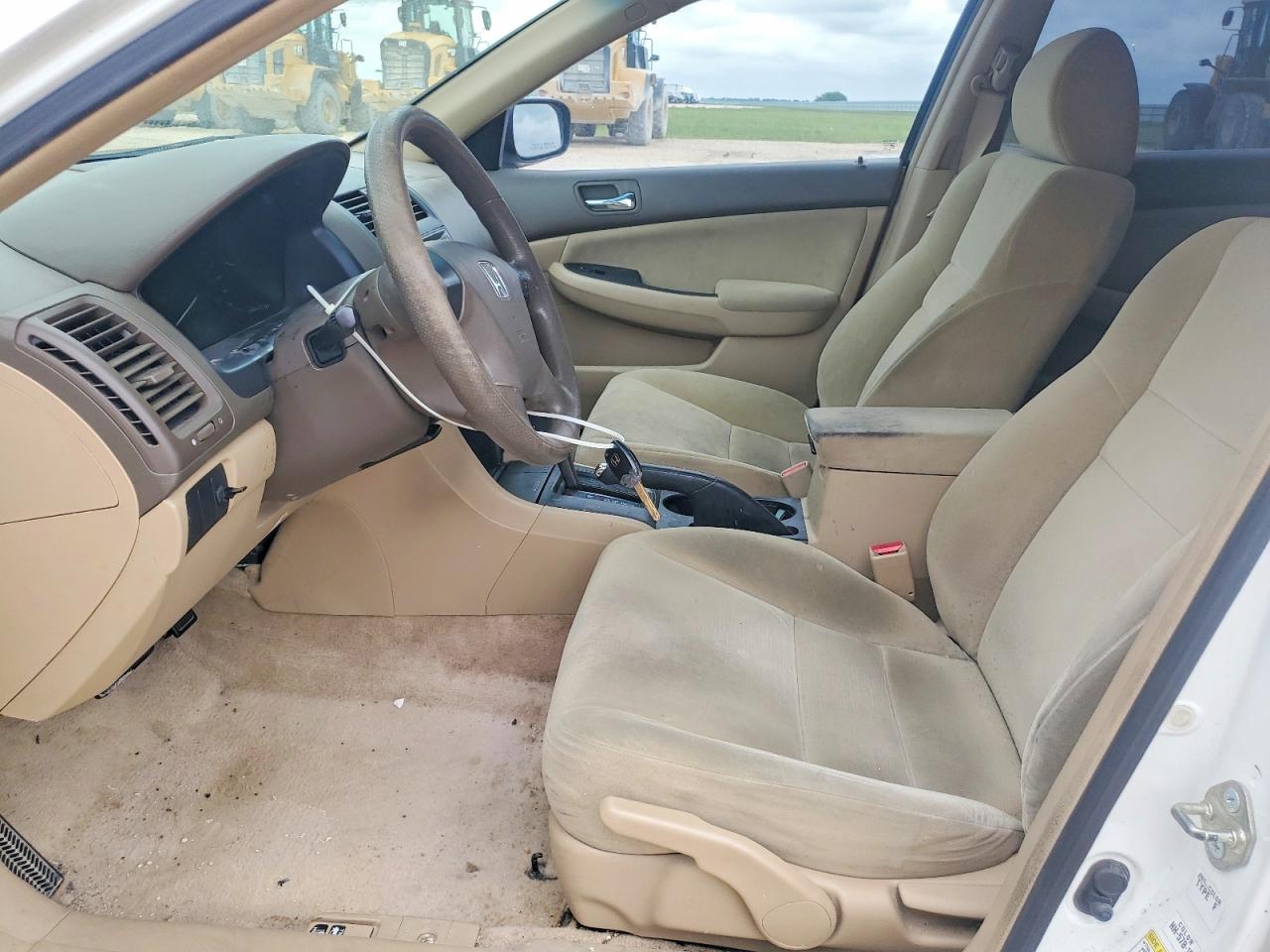 2006 Honda Accord Lx White vin: 3HGCM56436G707768