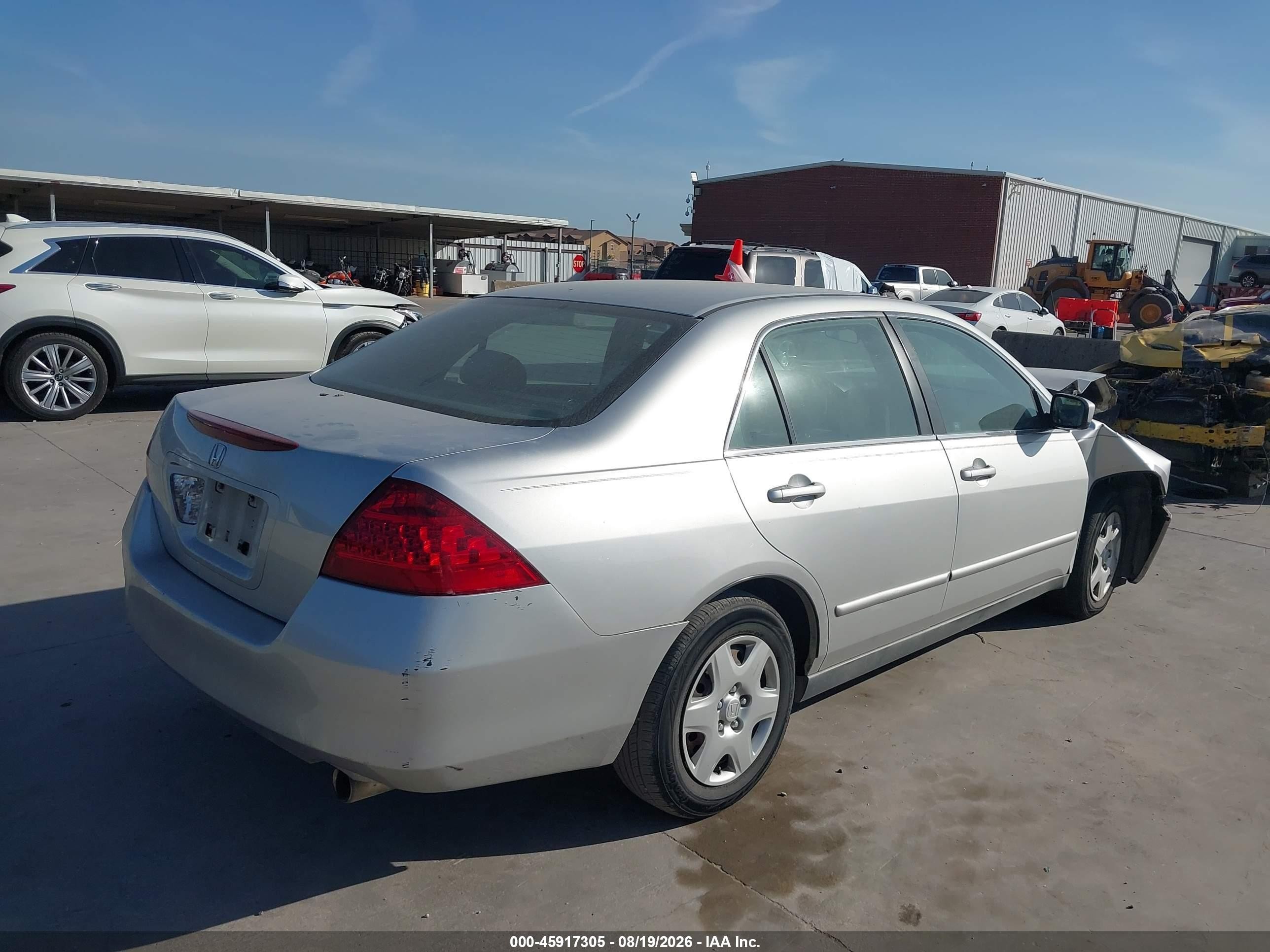 2007 Honda Accord 2.4 Lx Silver vin: 3HGCM56437G709893