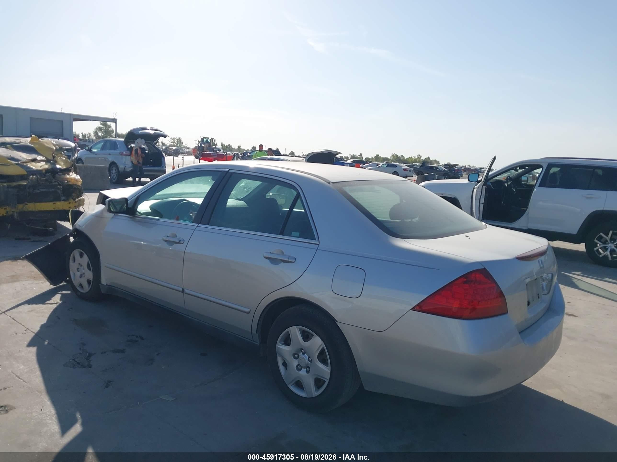 2007 Honda Accord 2.4 Lx Silver vin: 3HGCM56437G709893