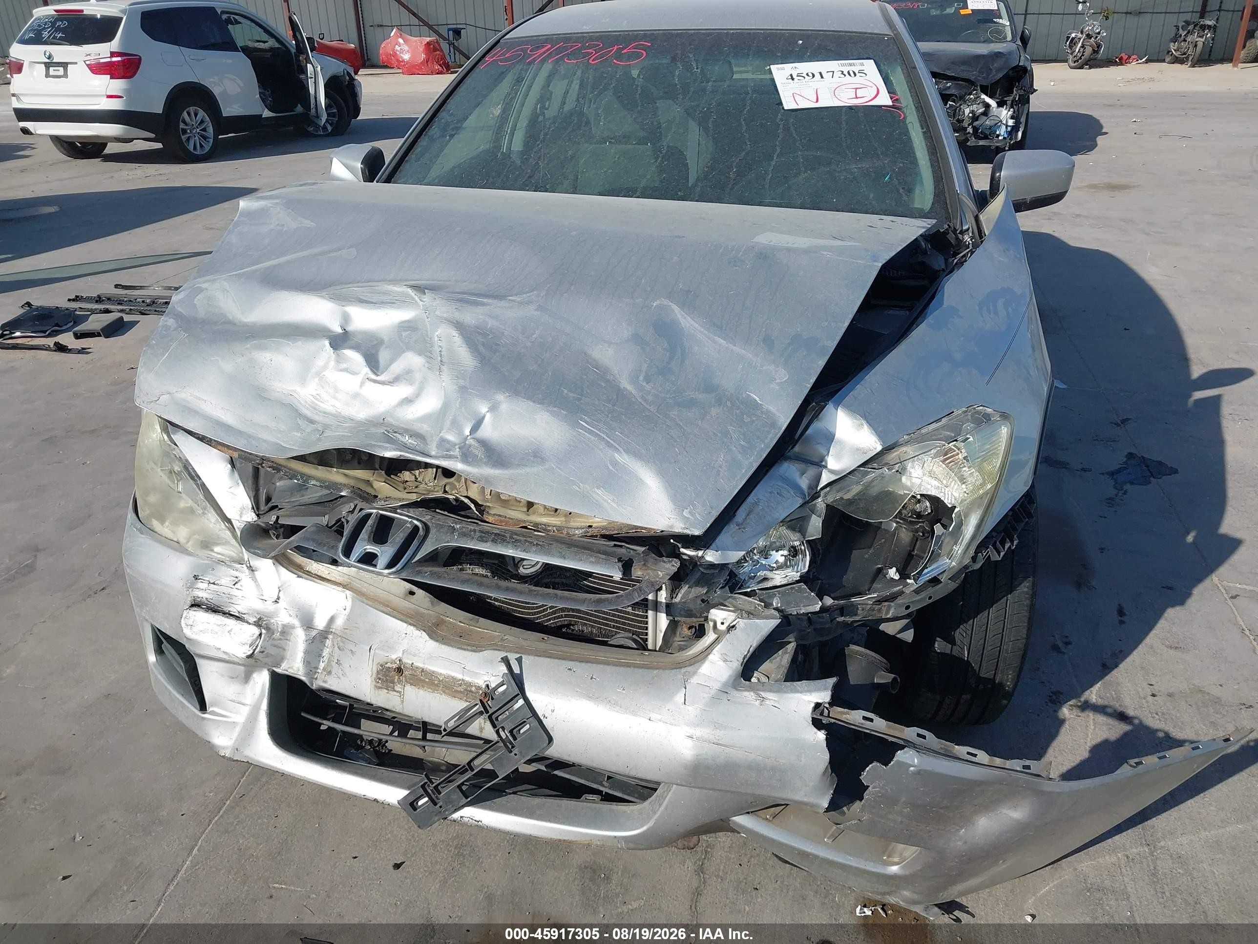 2007 Honda Accord 2.4 Lx Silver vin: 3HGCM56437G709893