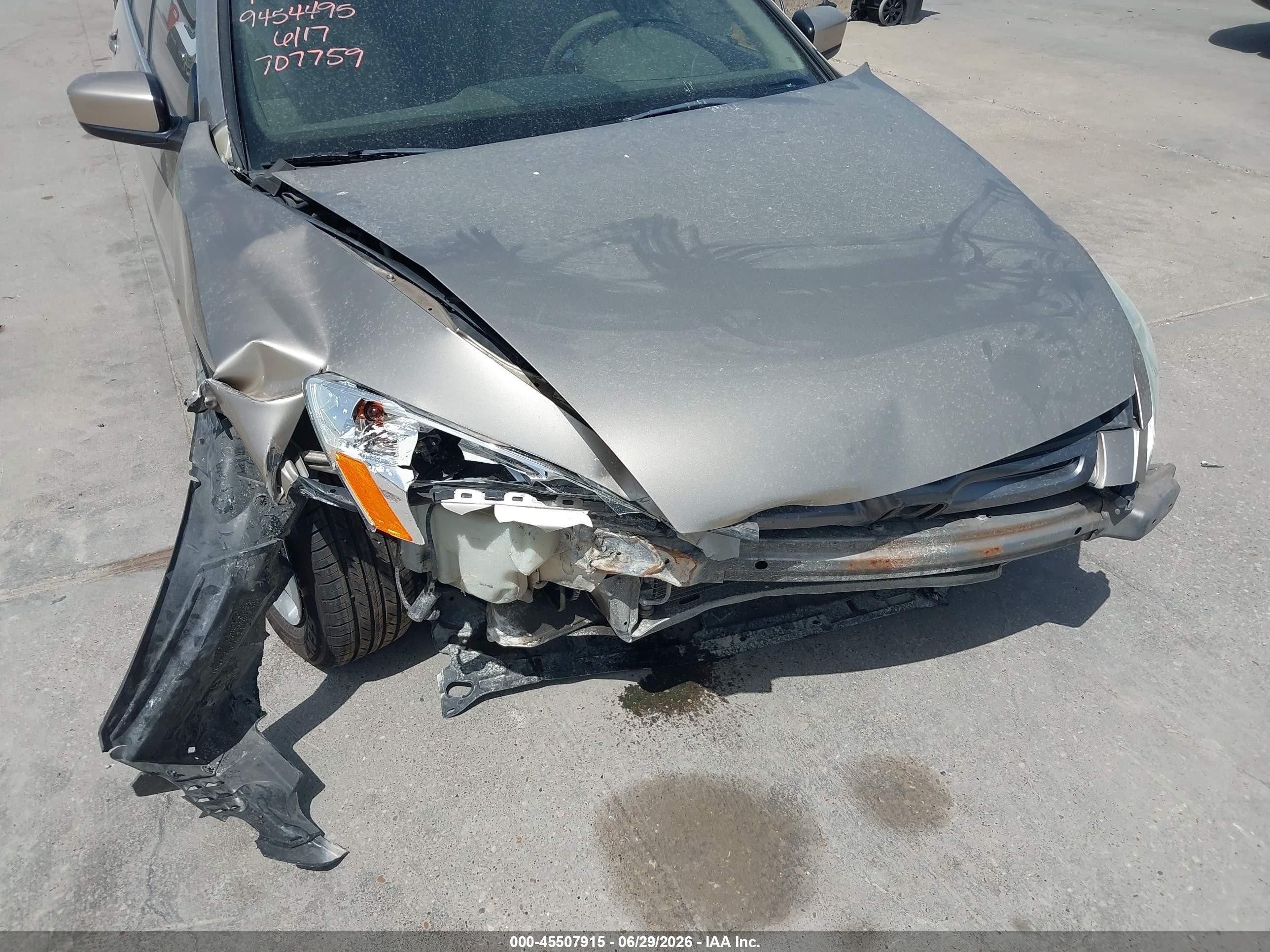 2005 Honda Accord 2.4 Lx Gold vin: 3HGCM56445G707759