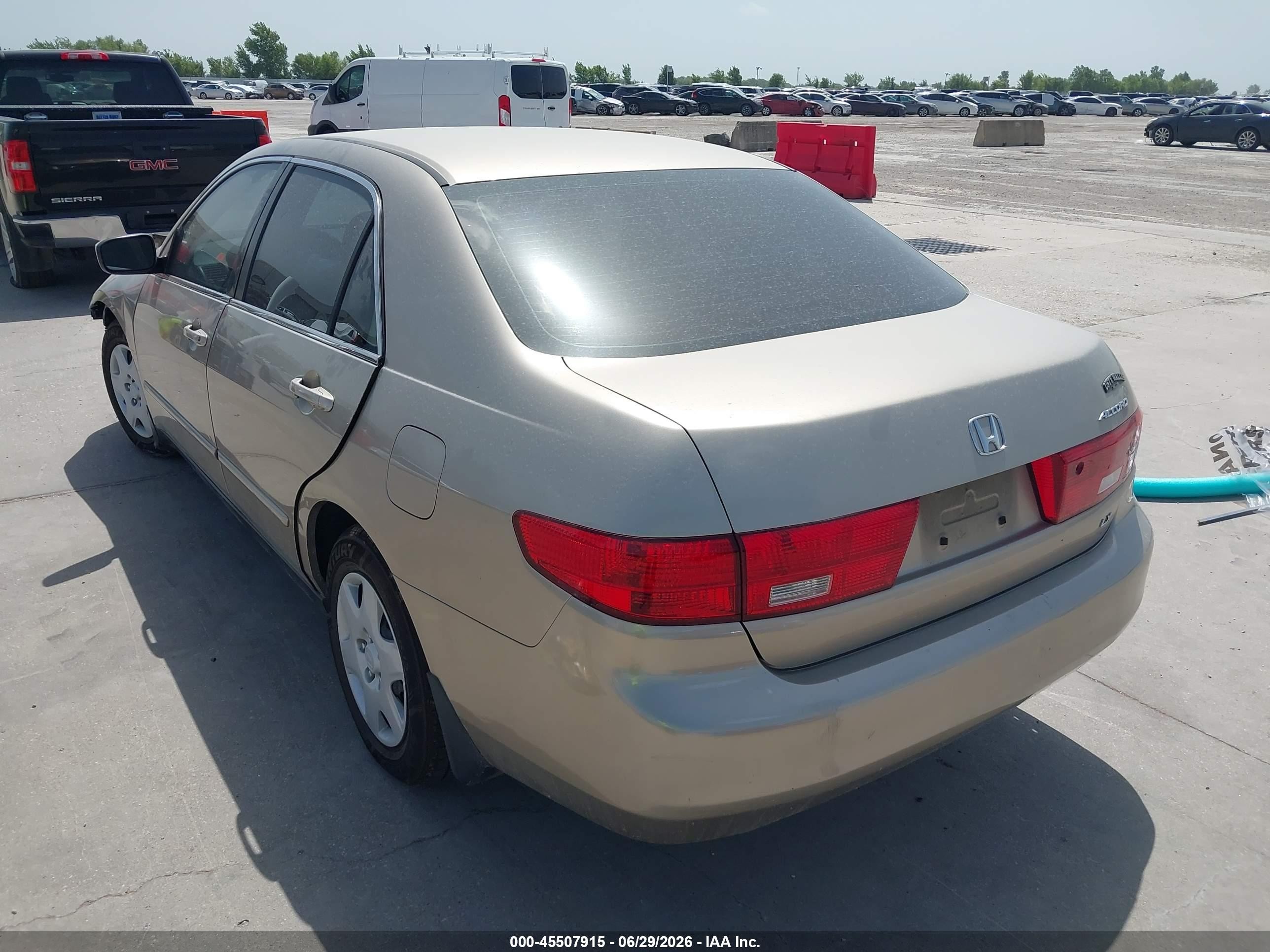 2005 Honda Accord 2.4 Lx Gold vin: 3HGCM56445G707759