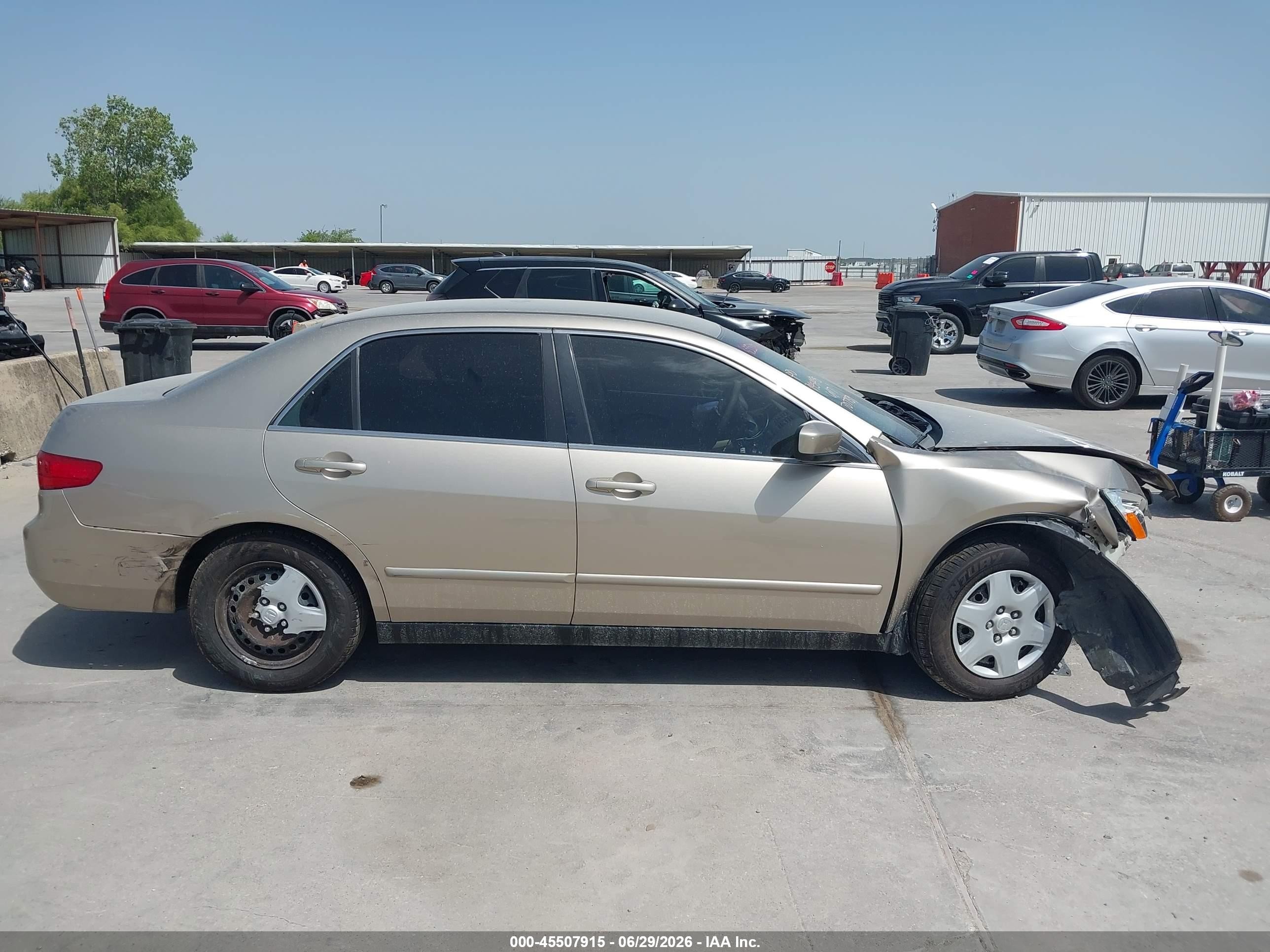 2005 Honda Accord 2.4 Lx Gold vin: 3HGCM56445G707759