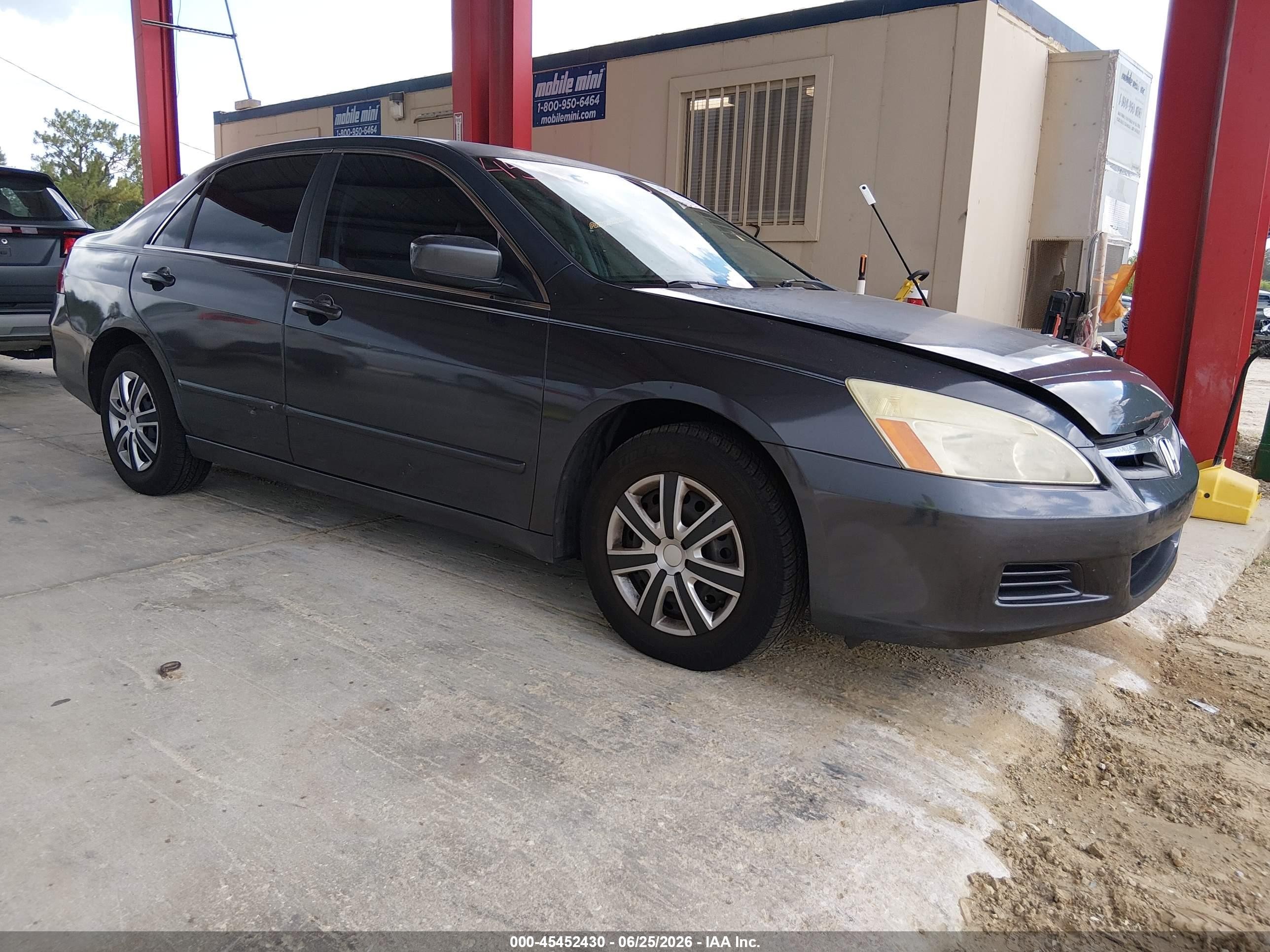 2006 Honda Accord 2.4 Lx Gray vin: 3HGCM56446G705401