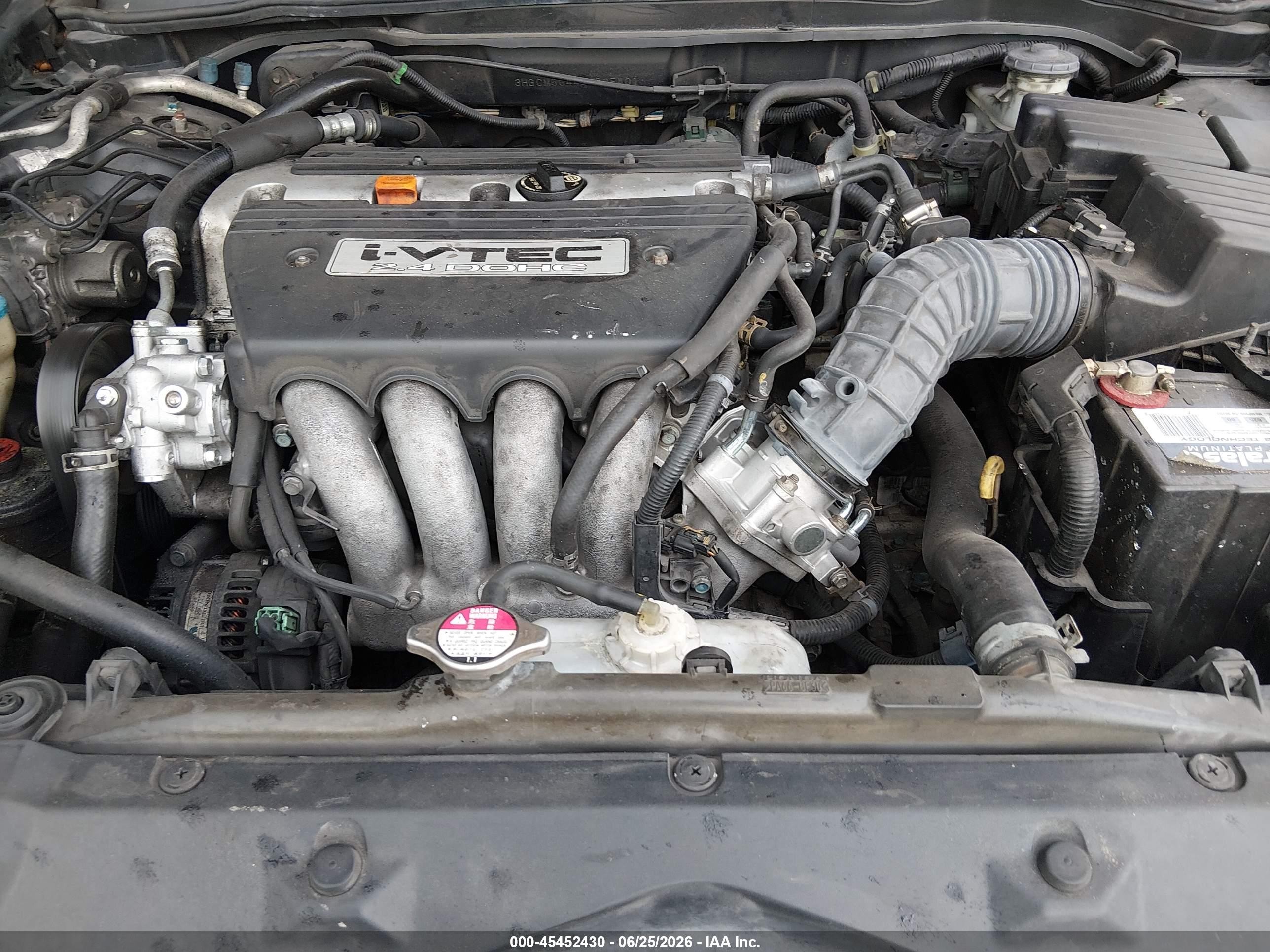 2006 Honda Accord 2.4 Lx Gray vin: 3HGCM56446G705401