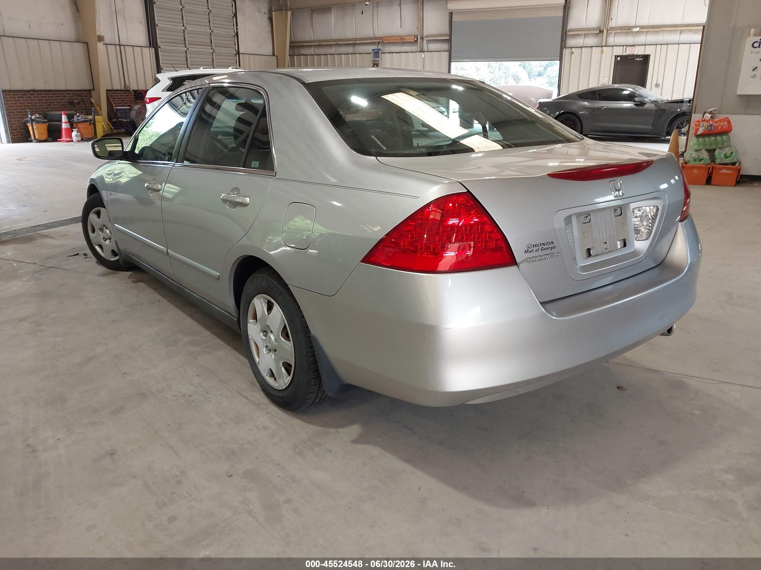 2006 Honda Accord 2.4 Lx Silver vin: 3HGCM56456G705777