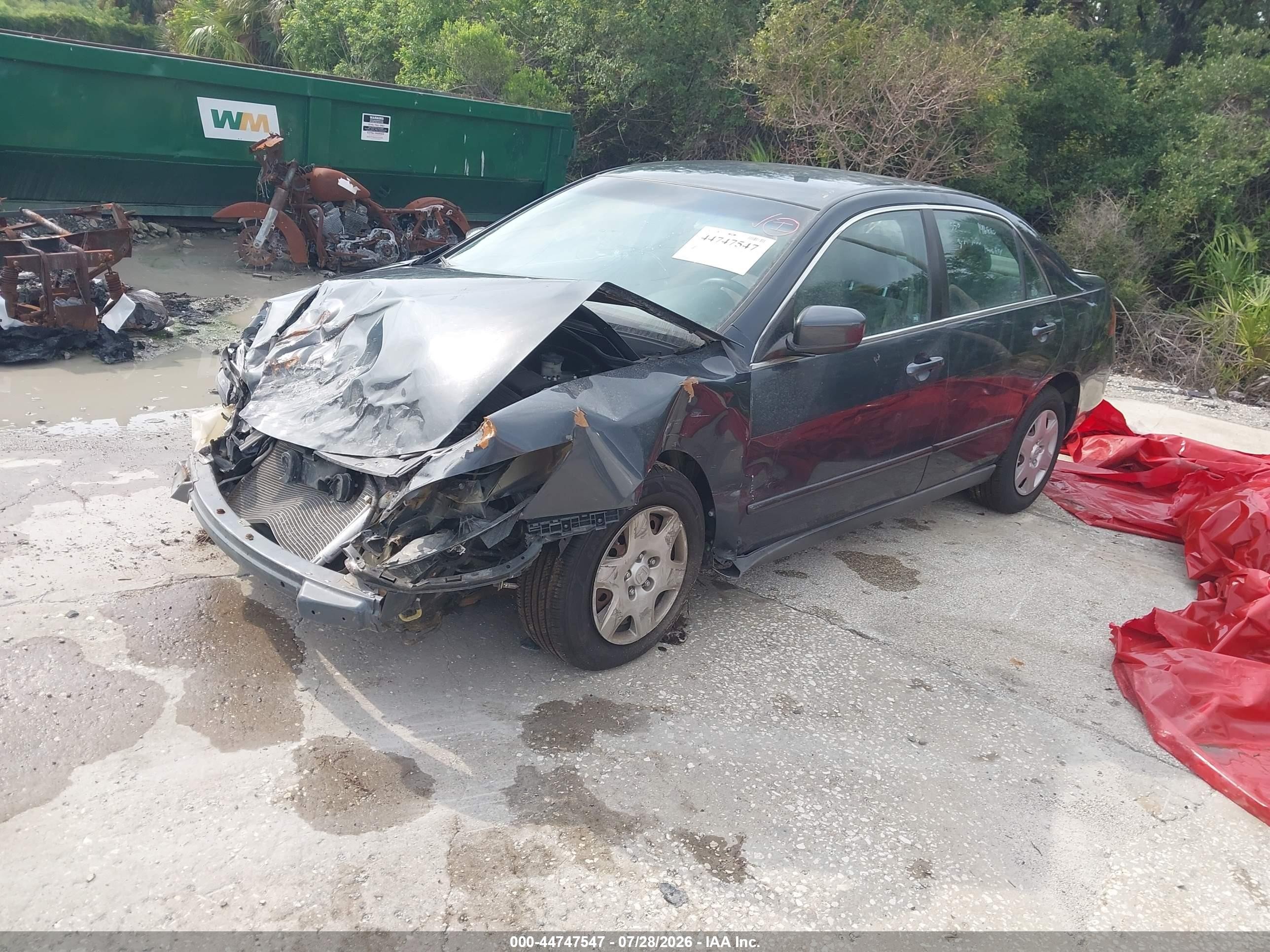 2006 Honda Accord 2.4 Lx Синий vin: 3HGCM56456G710994