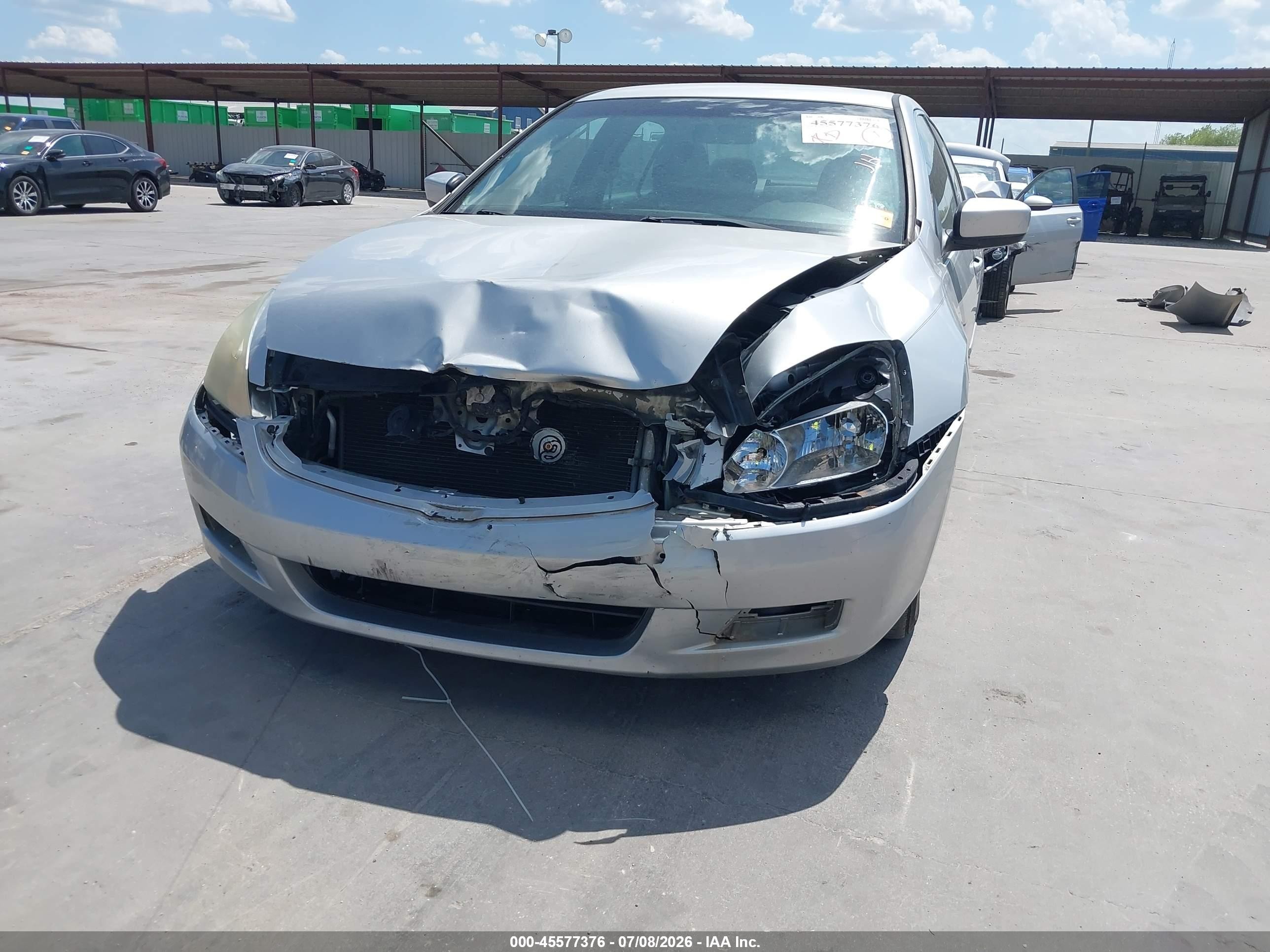 2007 Honda Accord 2.4 Lx Silver vin: 3HGCM56457G707448